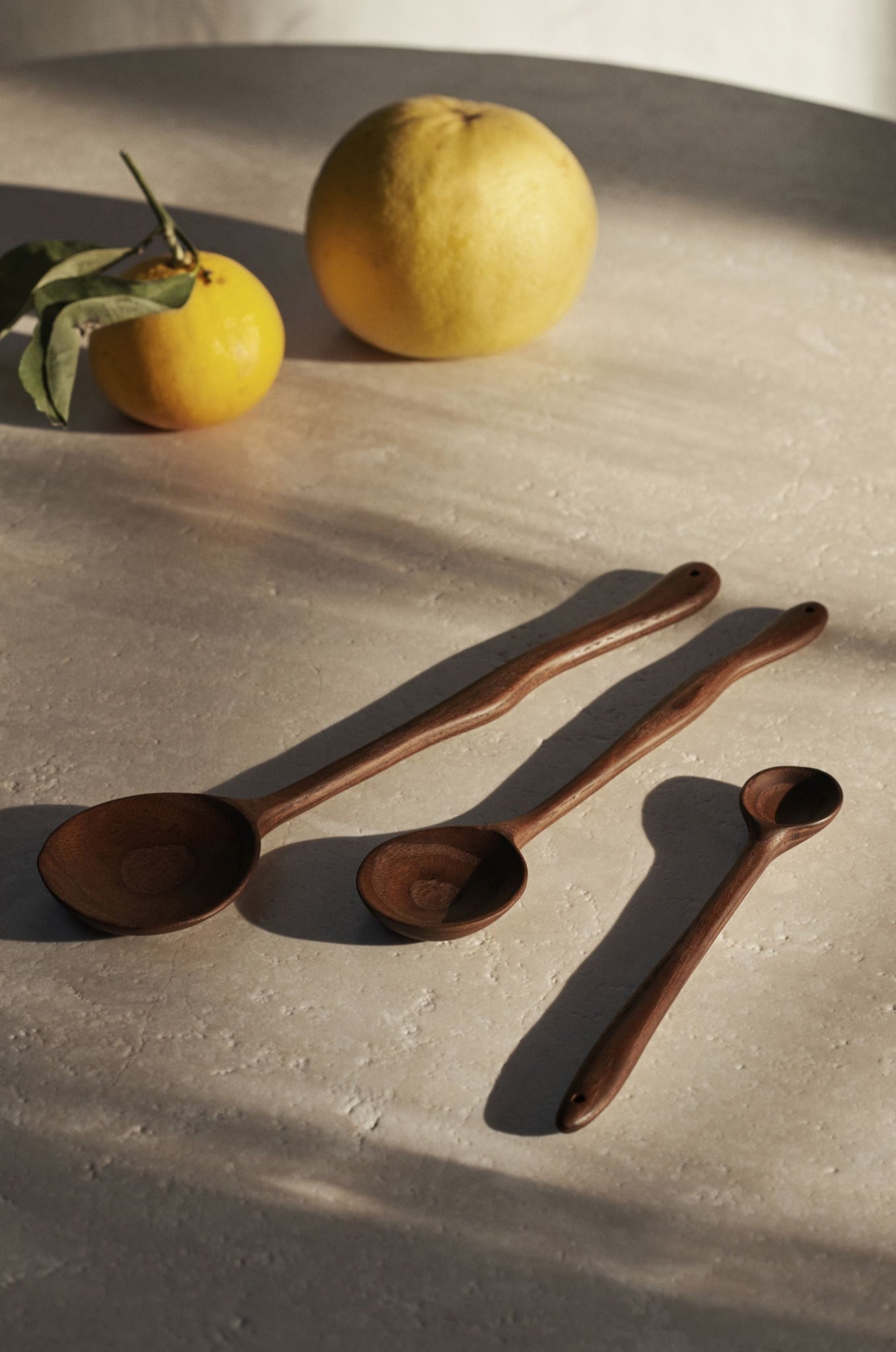 Ferm Living Meander Spoon, 20 Cm, Dark Brown