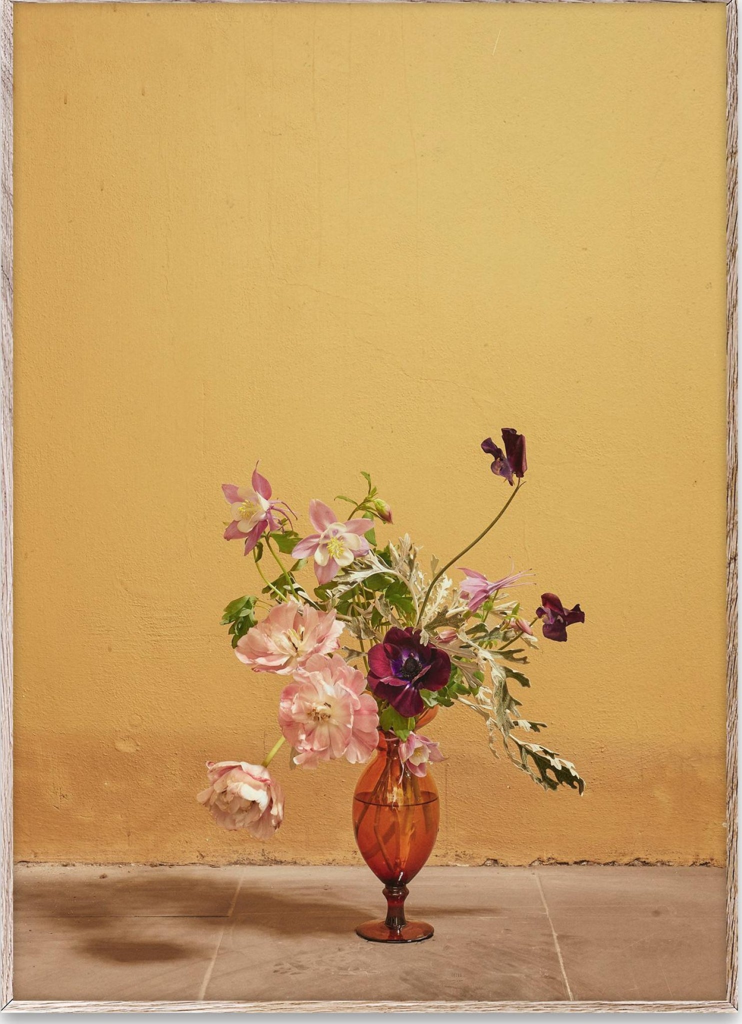 Paper Collective Blomst 02 Poster 30x40 Cm, Ochra