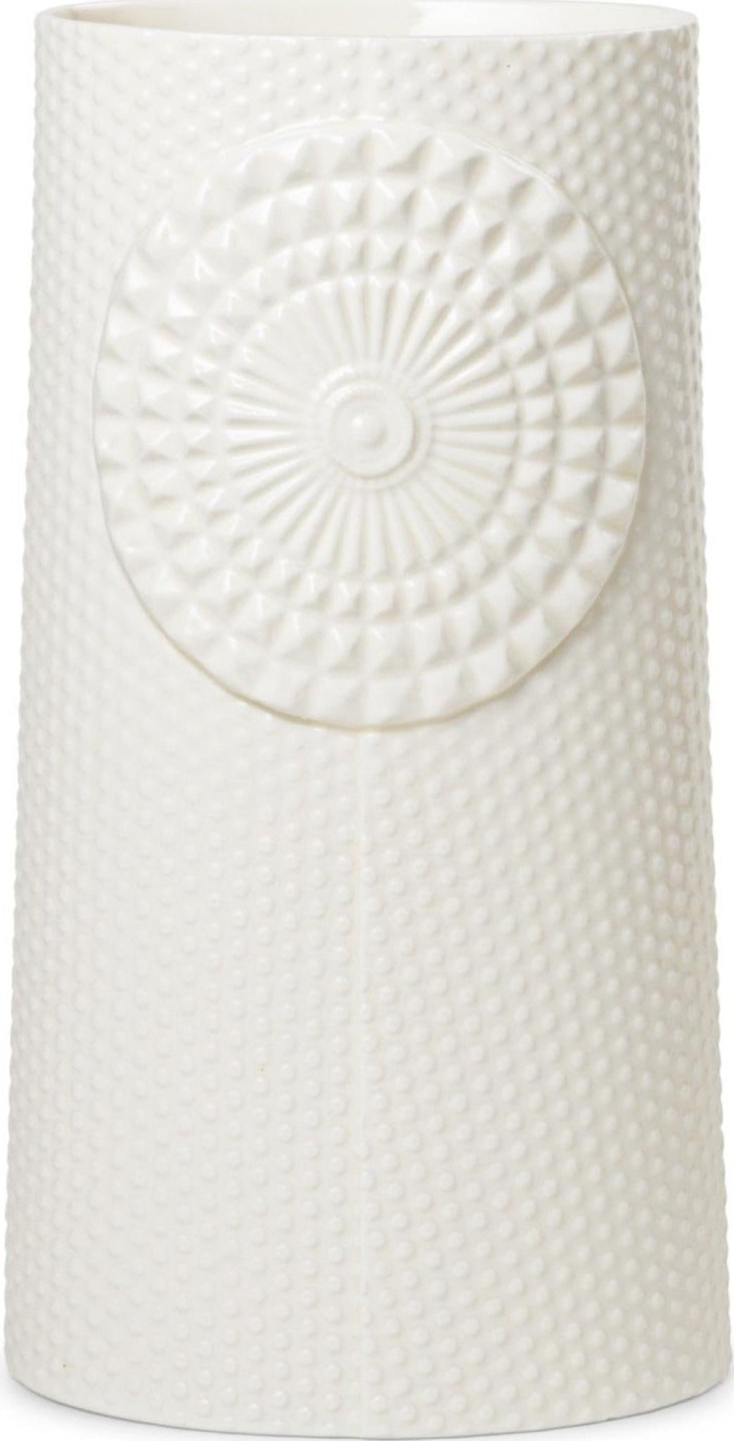Dottir Pipanella Dot Vase Oval White, 22,5cm