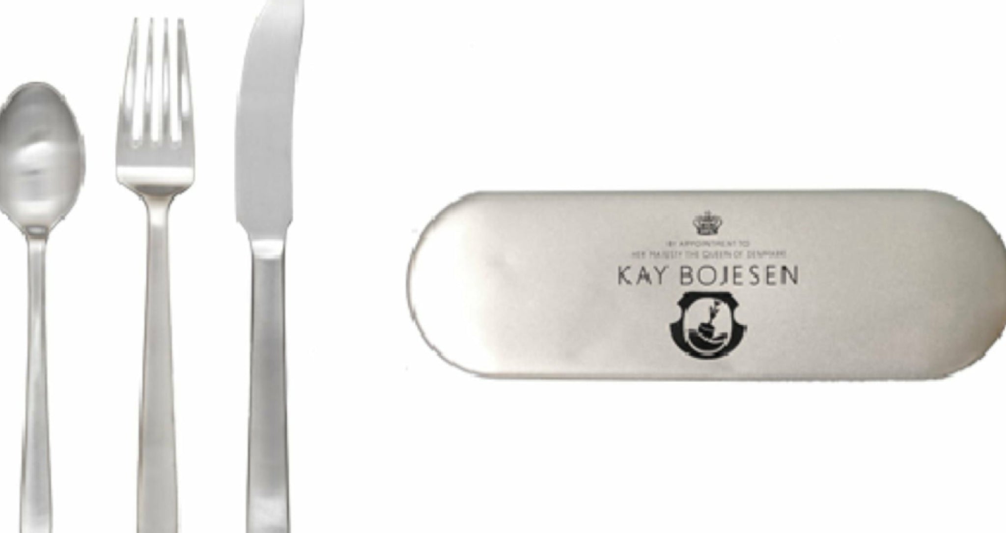 Kay Bojesen Travel Set, Matte Steele Steel