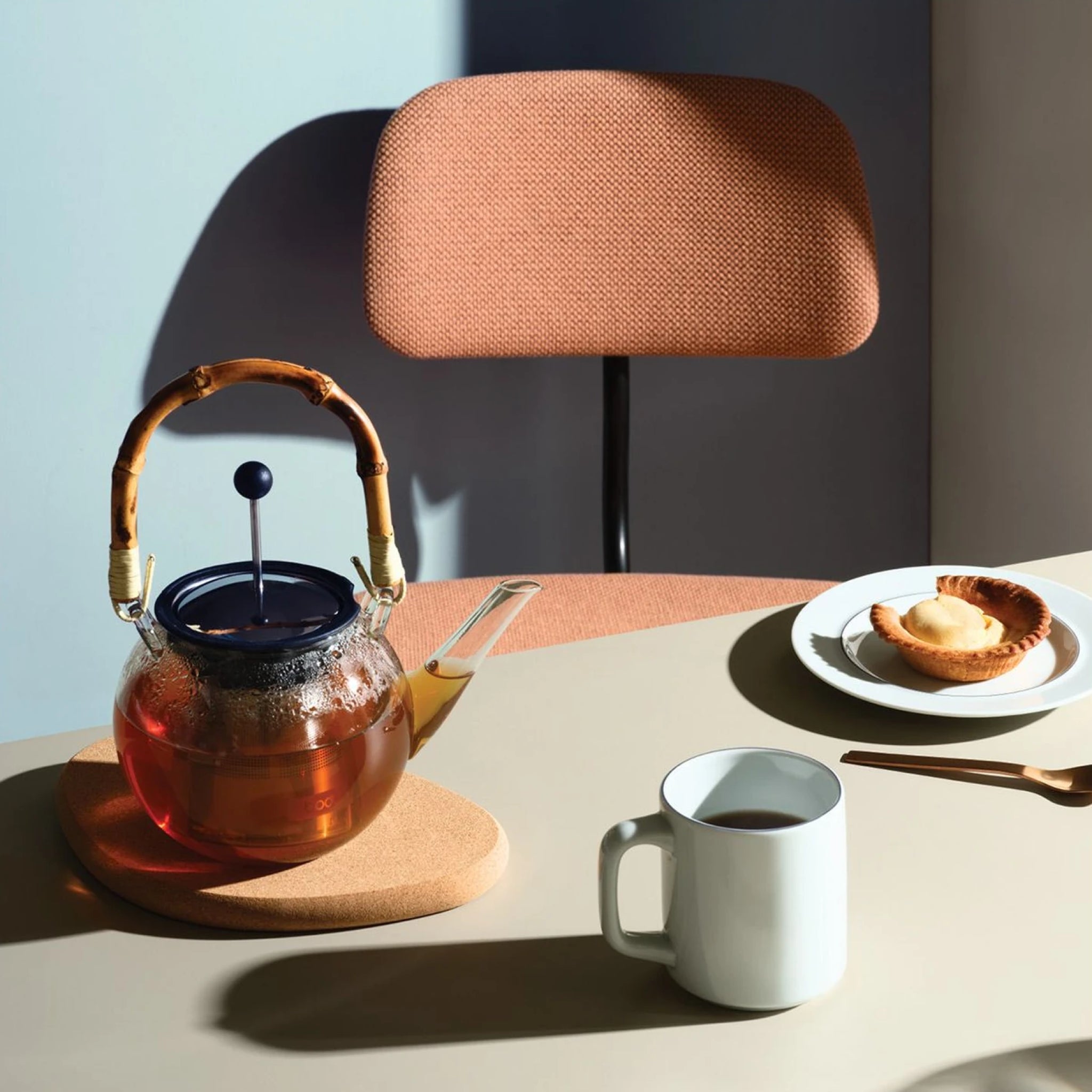 Bodum Assam Tea Maker with Filter and Handle Bamboo, 1 L