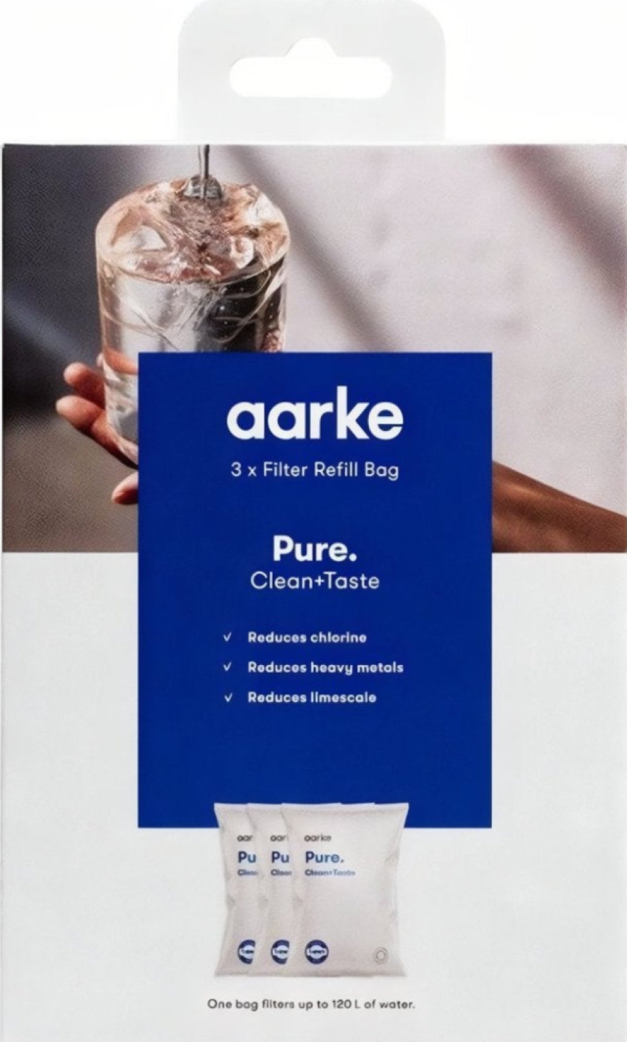 Aarke Pure Filter Granules Refill 3-pack: Clean, Great-tasting Water