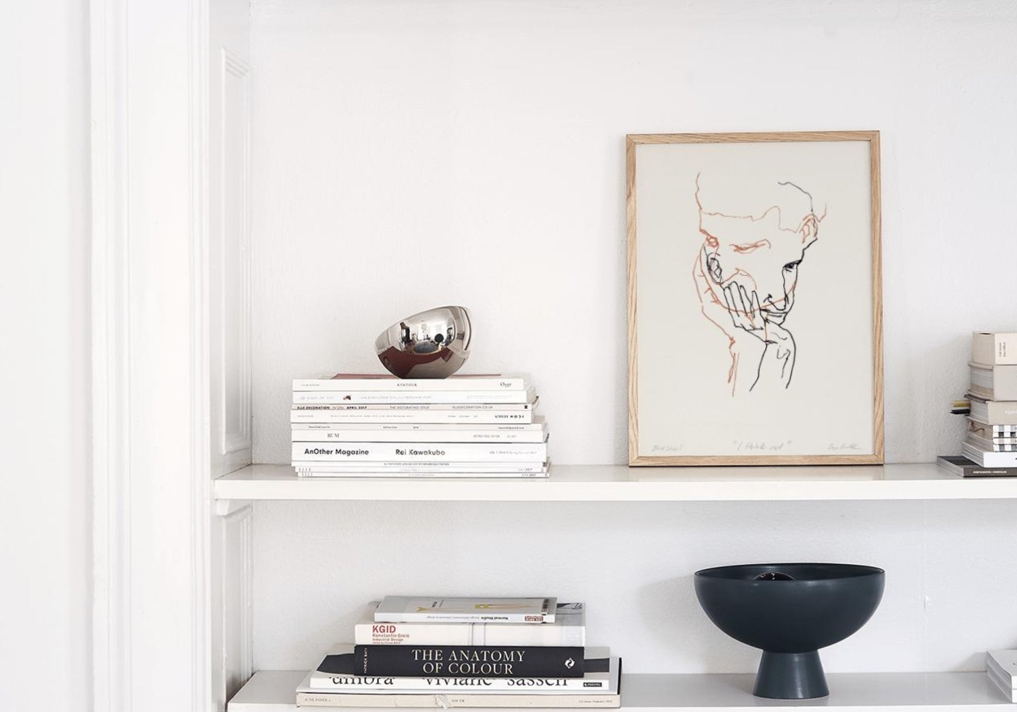 Paper Collective I Think Not 02 Poster 50x70 Cm, Red