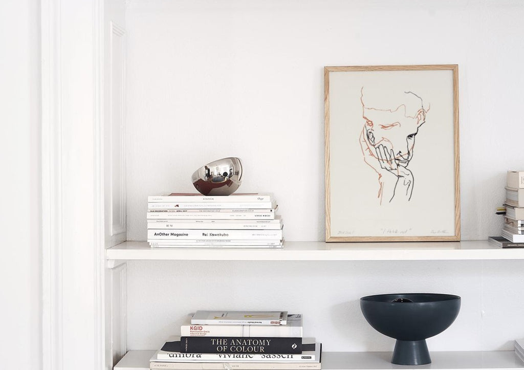 Paper Collective I Think Not 02 Poster 50x70 Cm, Red