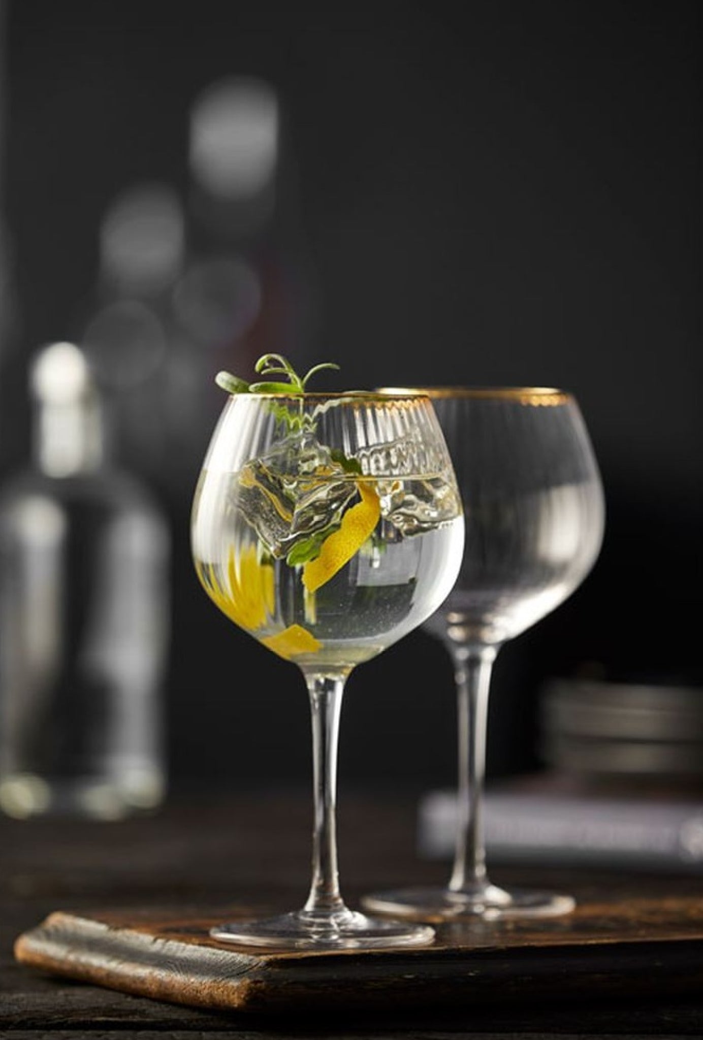 Lyngby Glas Palermo Gold Gin & Tonic glass 65 cl, 4 pcs.