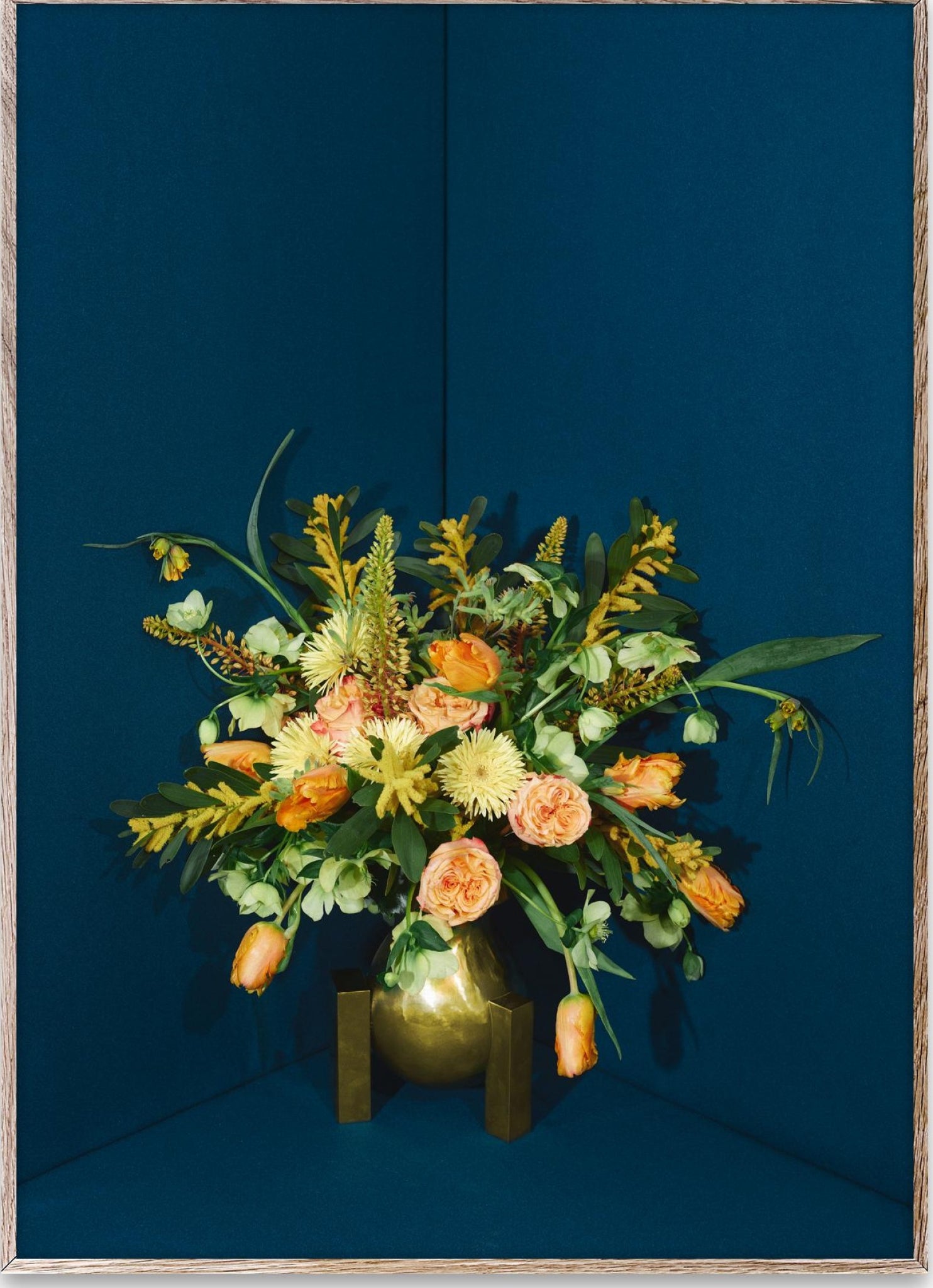 Paper Collective Blomst 05 Poster 50x70 Cm, Petrol