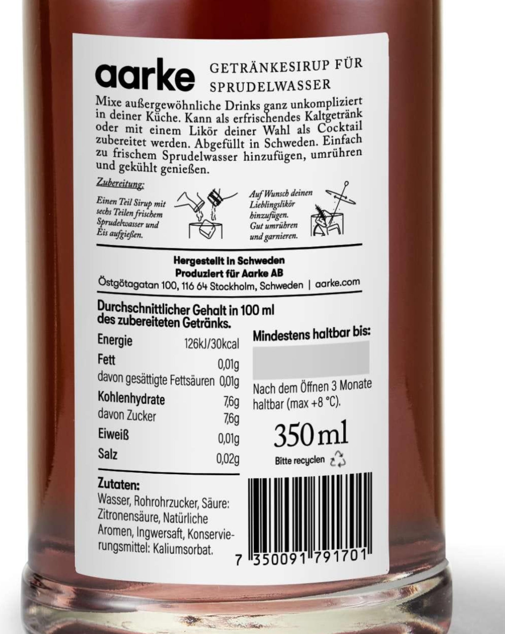 Aarke Drink Mixer - Hot Ginger Flavor for Perfect Home Bar Cocktails
