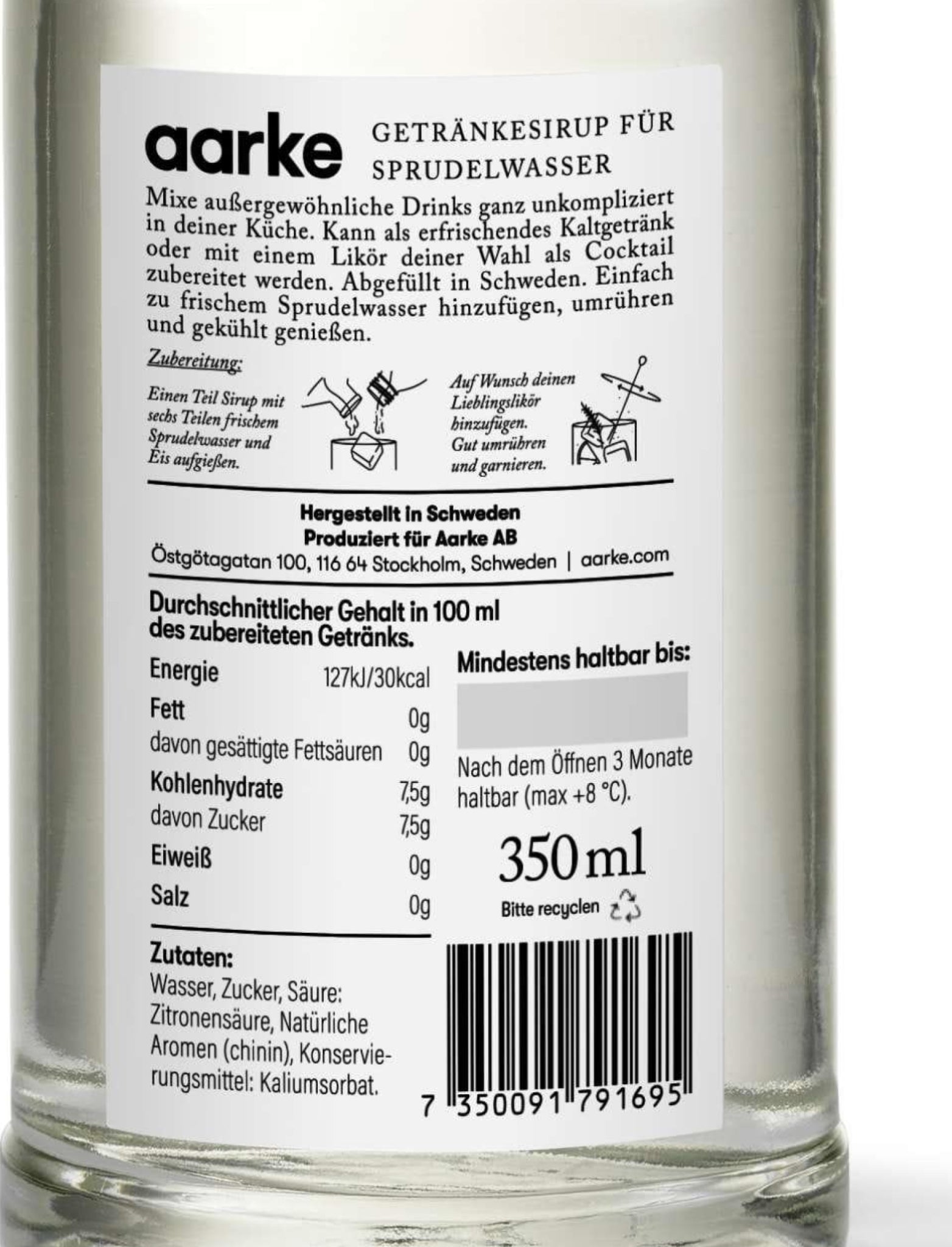 Aarke Drink Mixer: Fresh Spruce Shoots Tonic for Home Bars