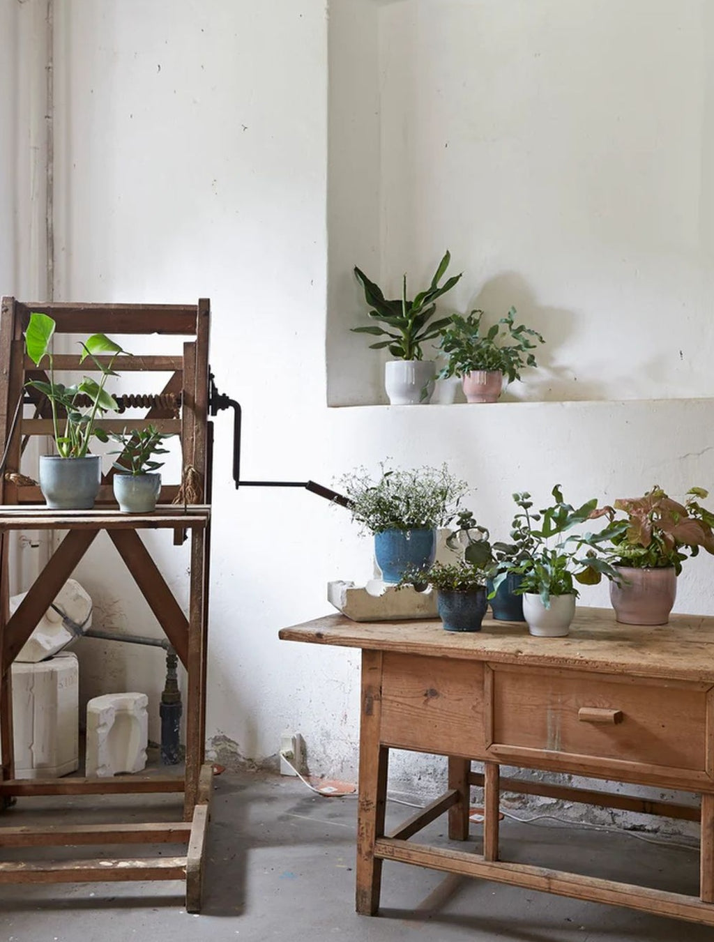 Knabstrup Keramik flower pot Ø 16,5 cm, white