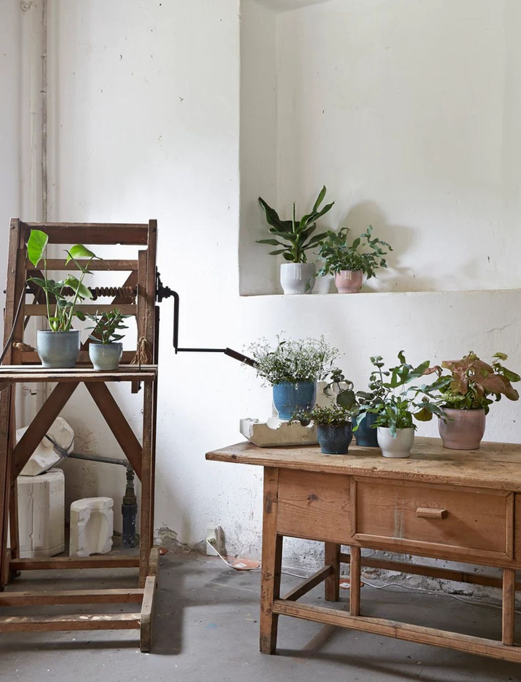 Knabstrup Keramik flower pot Ø 16,5 cm, white