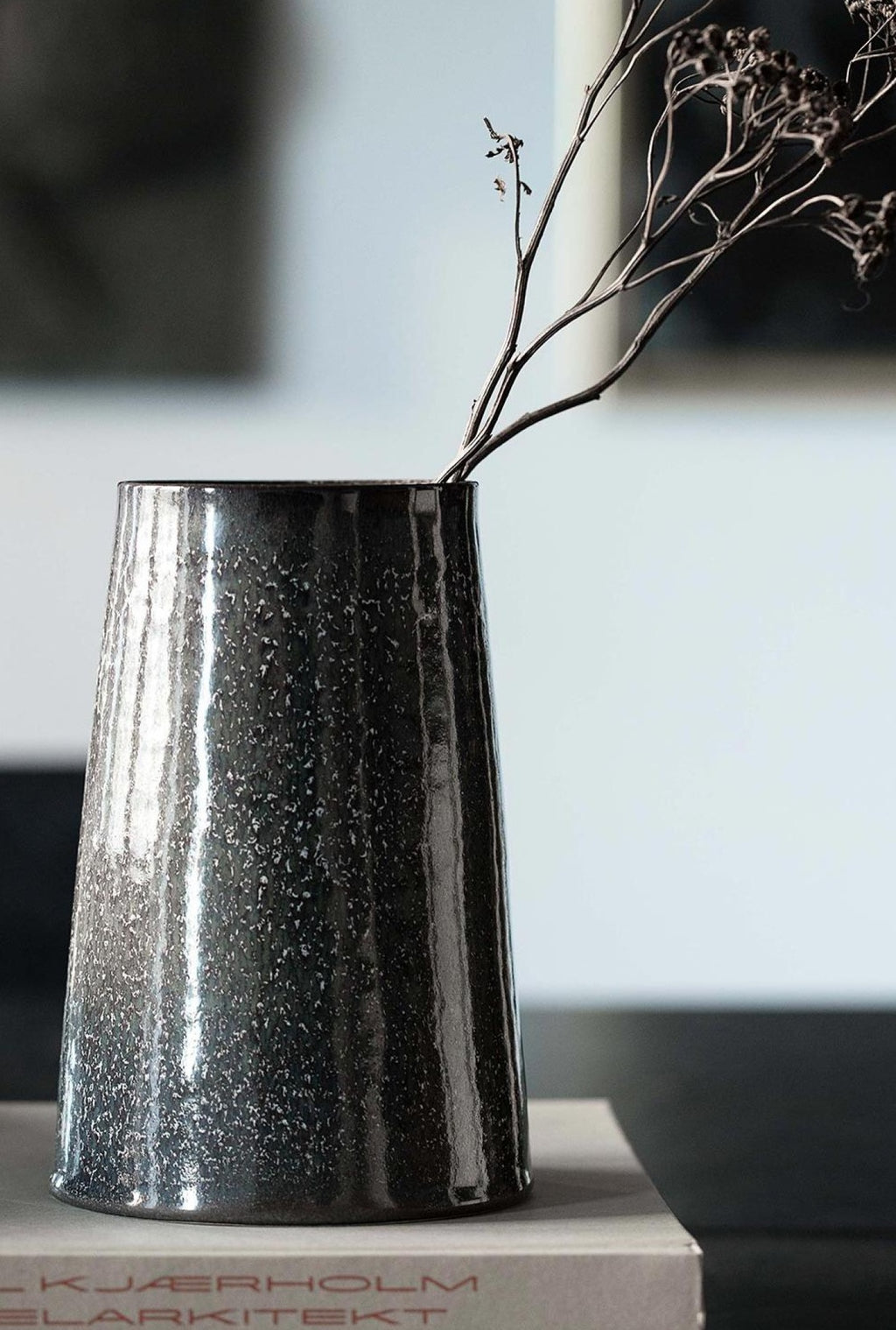 Klassik Studio Aron Cone Vase, dark brown