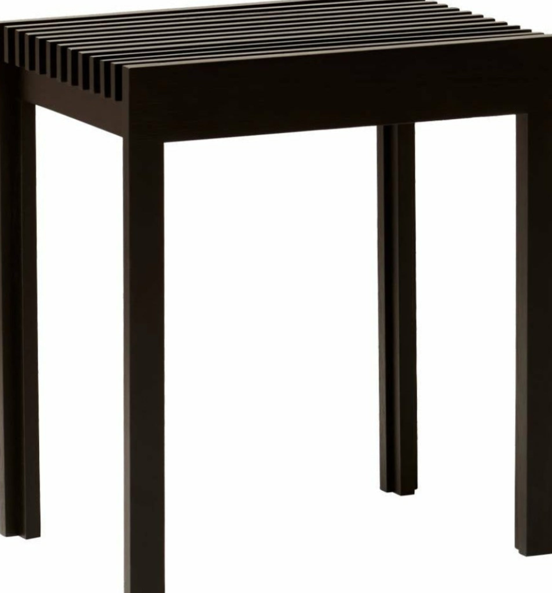 Form & Refine Lightweight Stool — Black-stained Oak, Solid European Oak