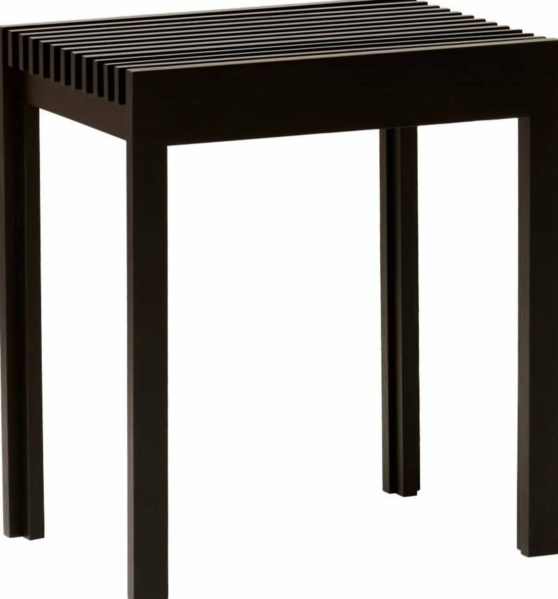 Form & Refine Lightweight Stool — Black-Stained Oak, Solid European Oak
