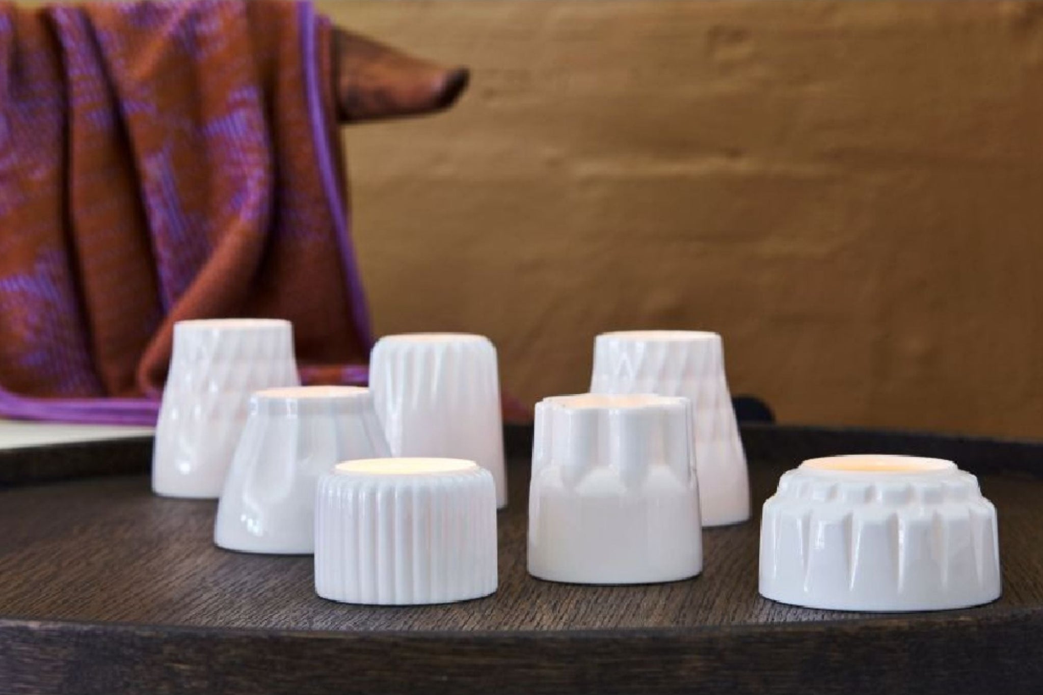 Dottir Alba Flock 1 Votive Tealight Holder