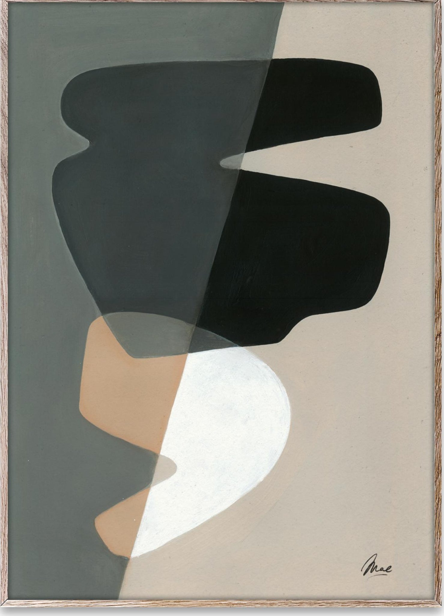 Paper Collective Composition 02 Poster, 70x100 Cm