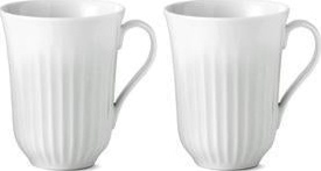 Lyngby Mug White, 32cl, 2 Pack