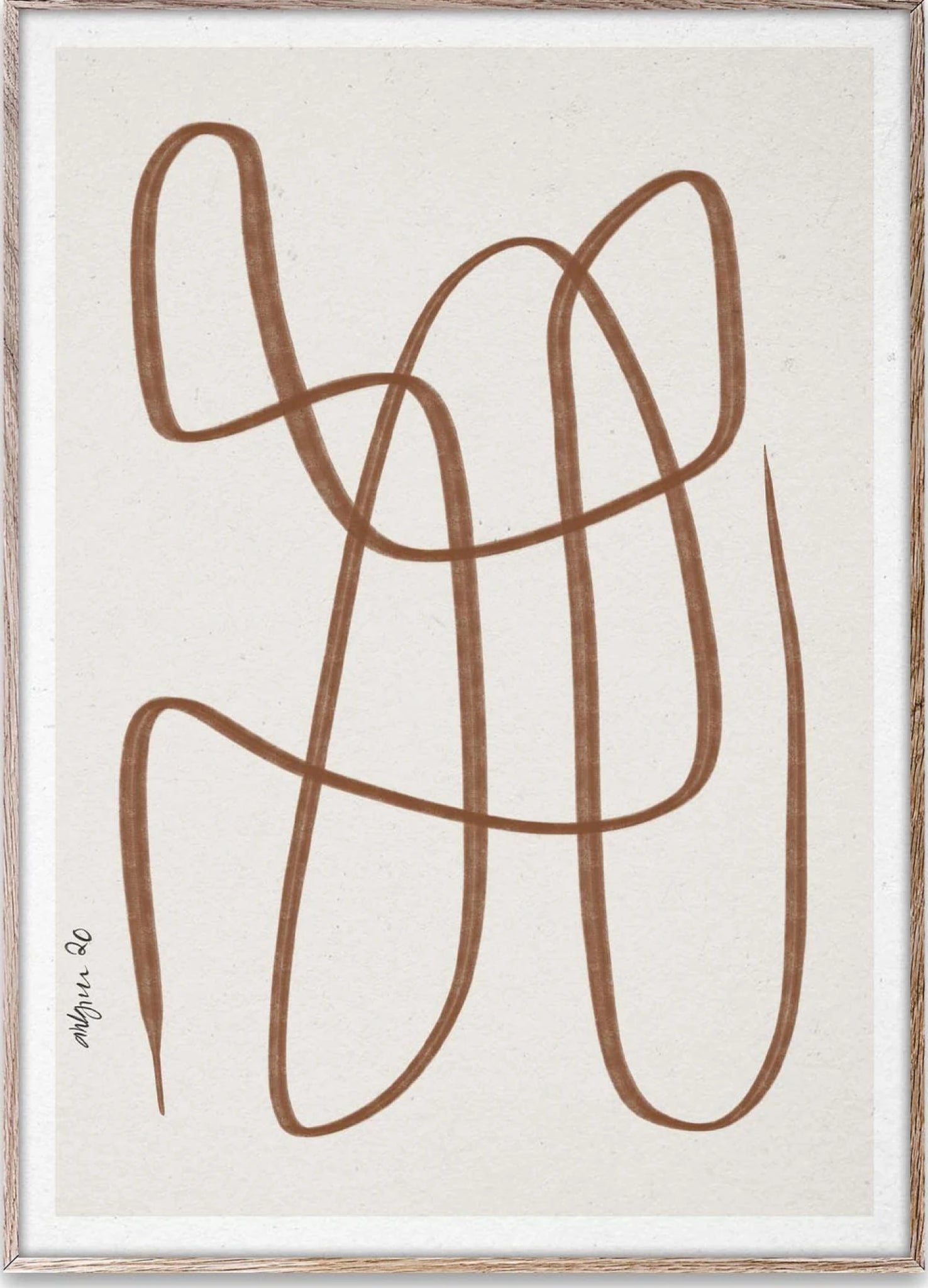 Paper Collective Different Ways Poster 30x40 Cm, Brown