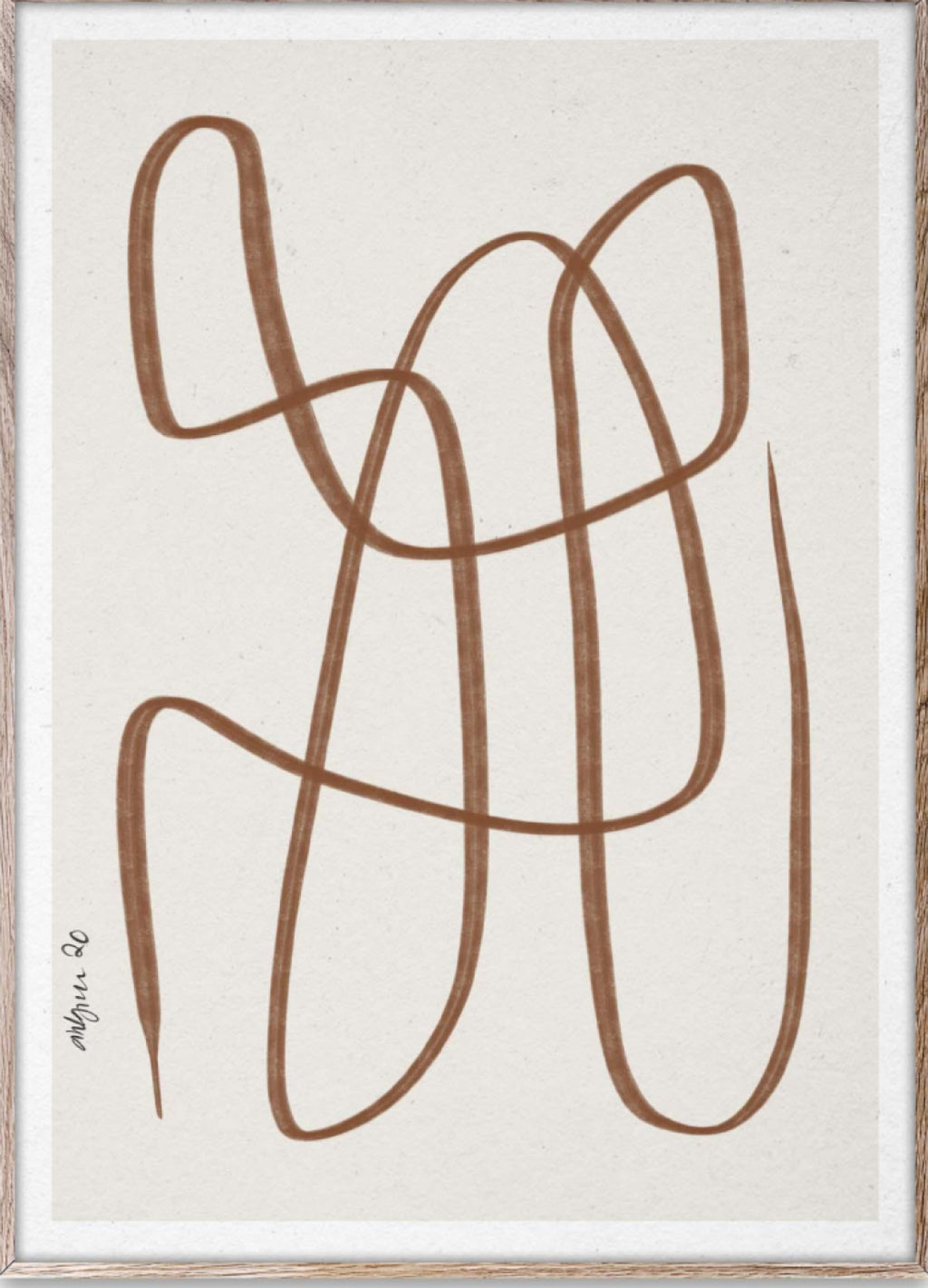 Paper Collective Different Ways Poster 50x70 Cm, Brown