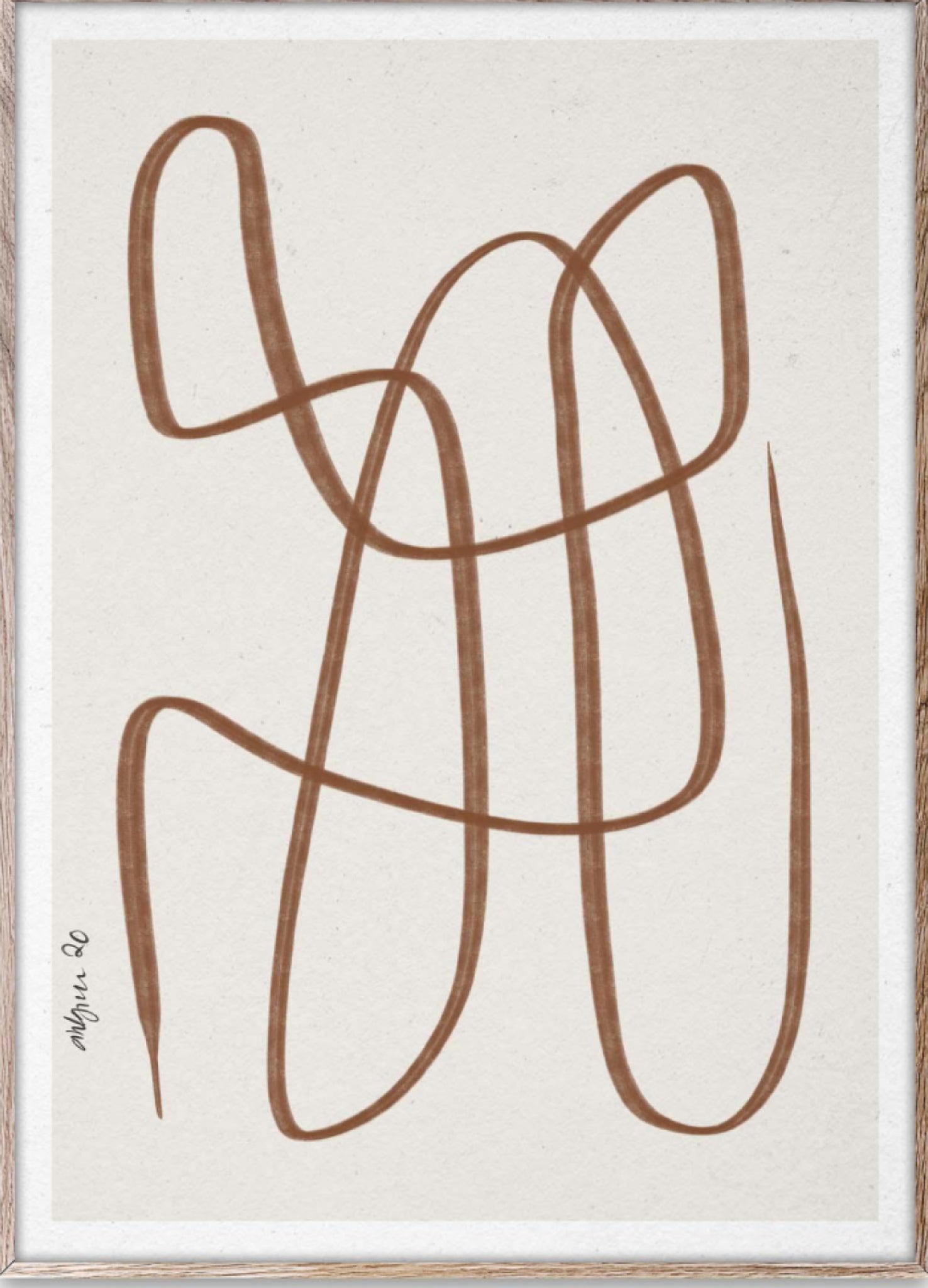 Paper Collective Different Ways Poster 50x70 Cm, Brown