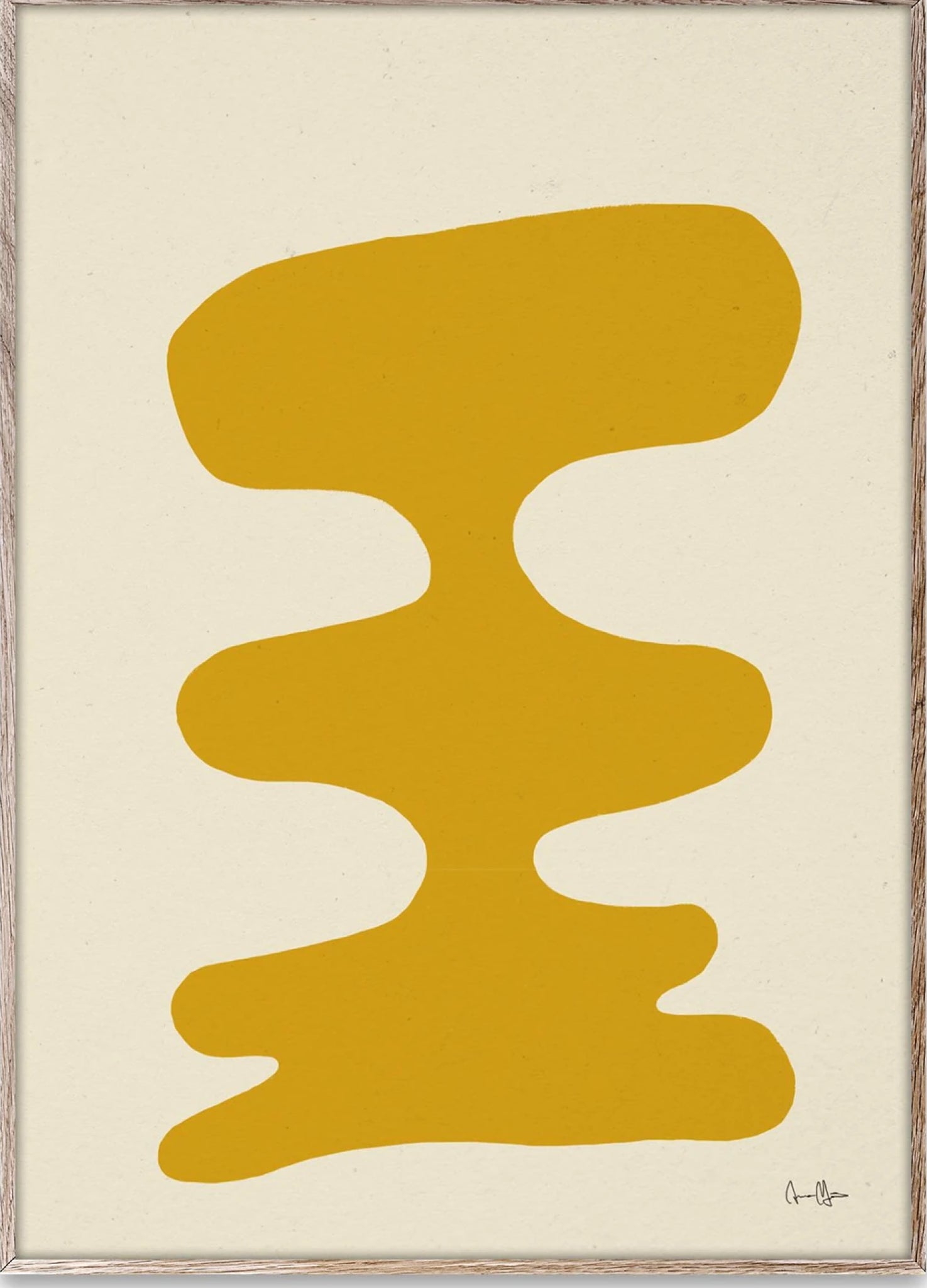 Paper Collective Soft Yellow Poster, 50x70 Cm