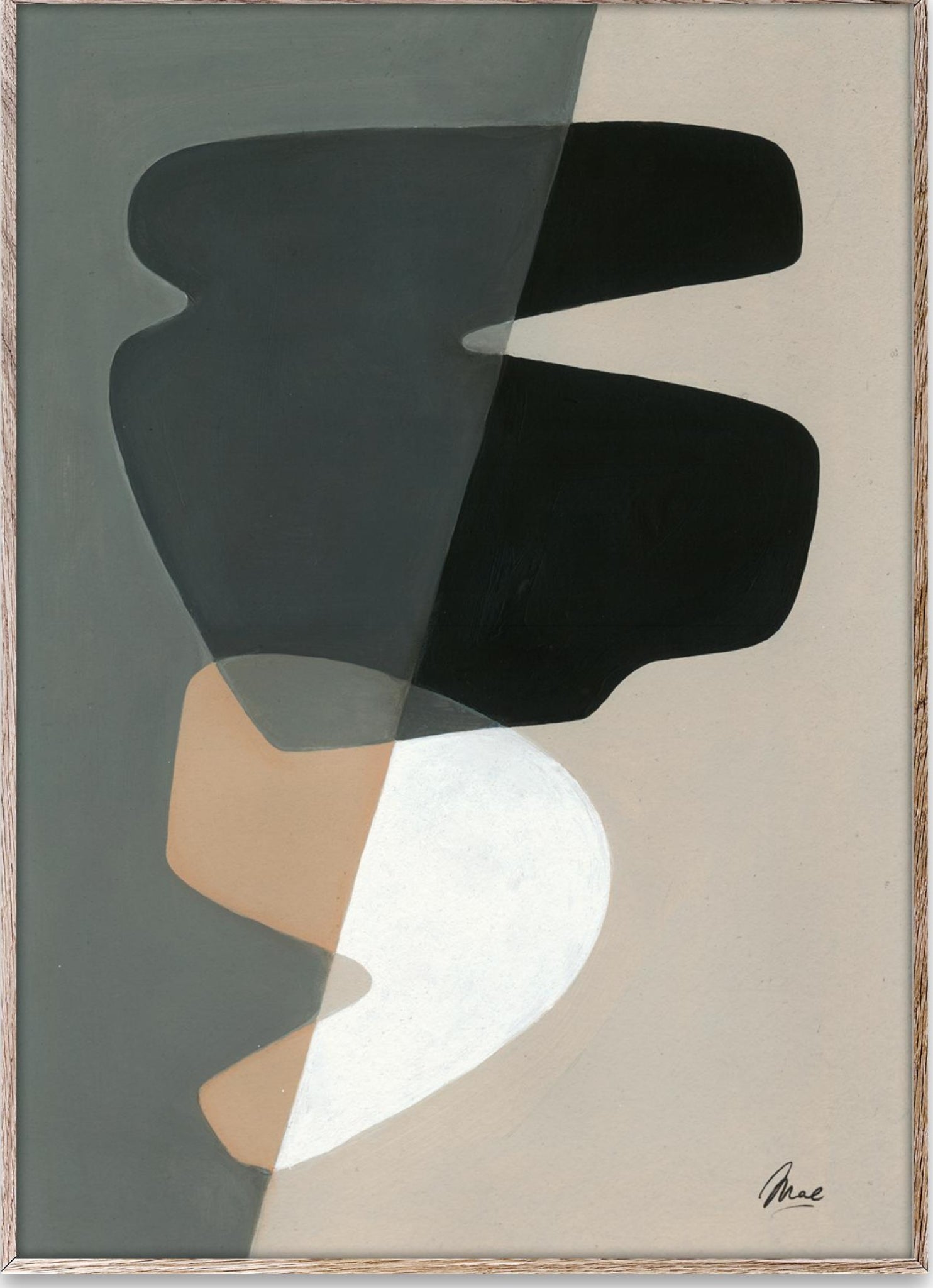 Paper Collective Composition 02 Poster, 30x40 Cm