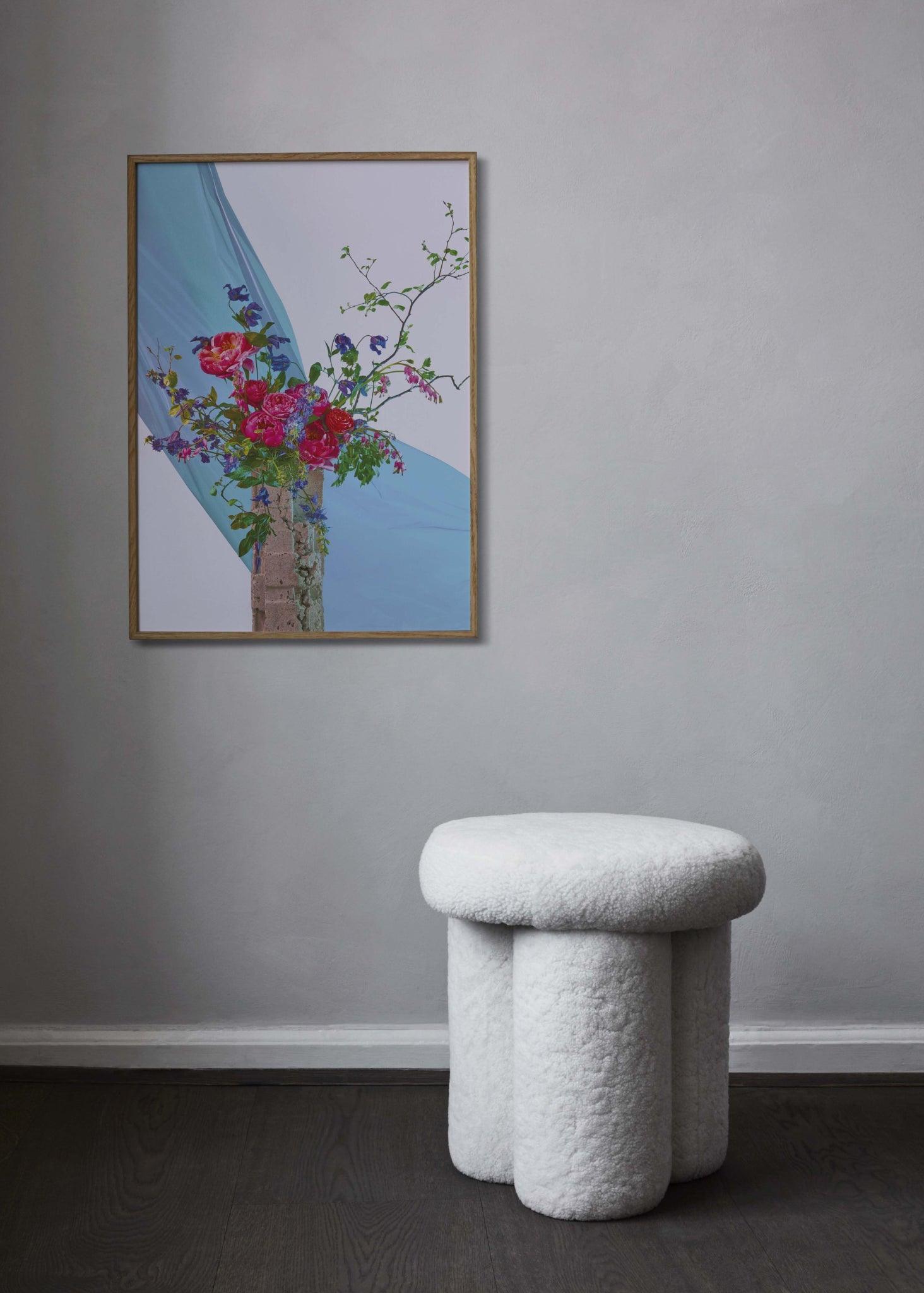 Paper Collective Bloom 05 Poster 50x70 Cm, Turquoise