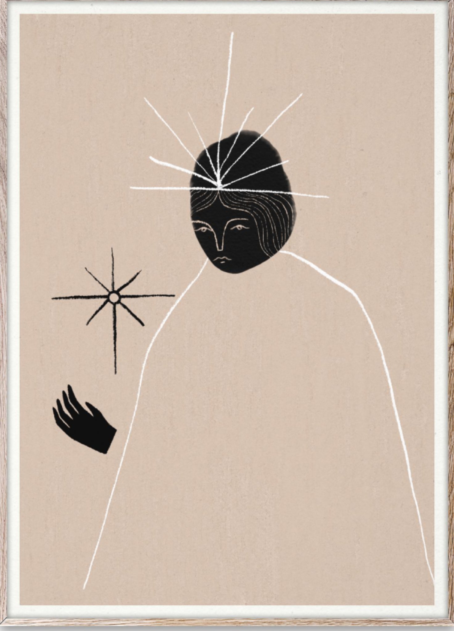 Paper Collective Ghost Queen Poster, 30x40 Cm