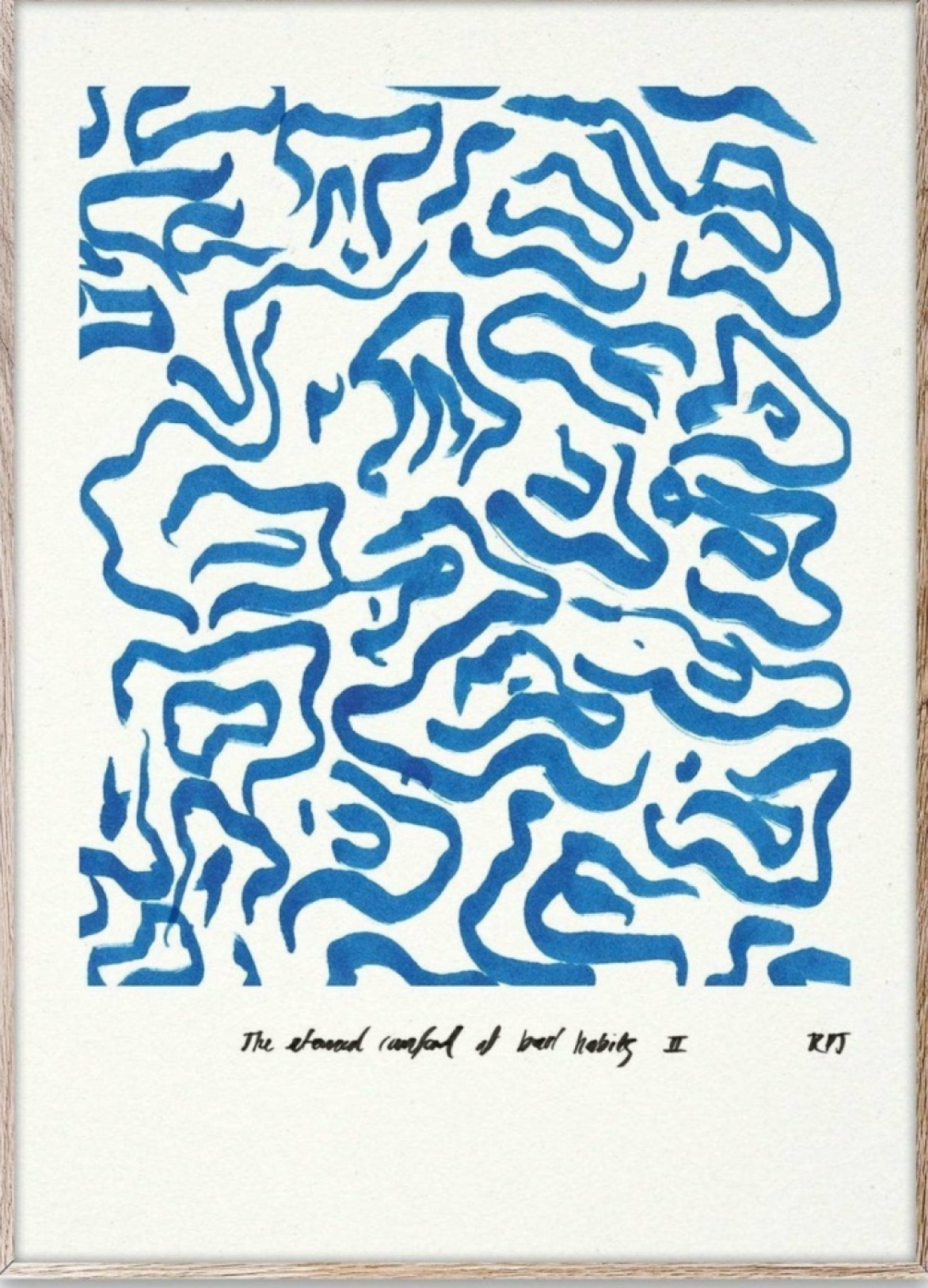 Paper Collective Comfort Poster 50x70 Cm, Blue