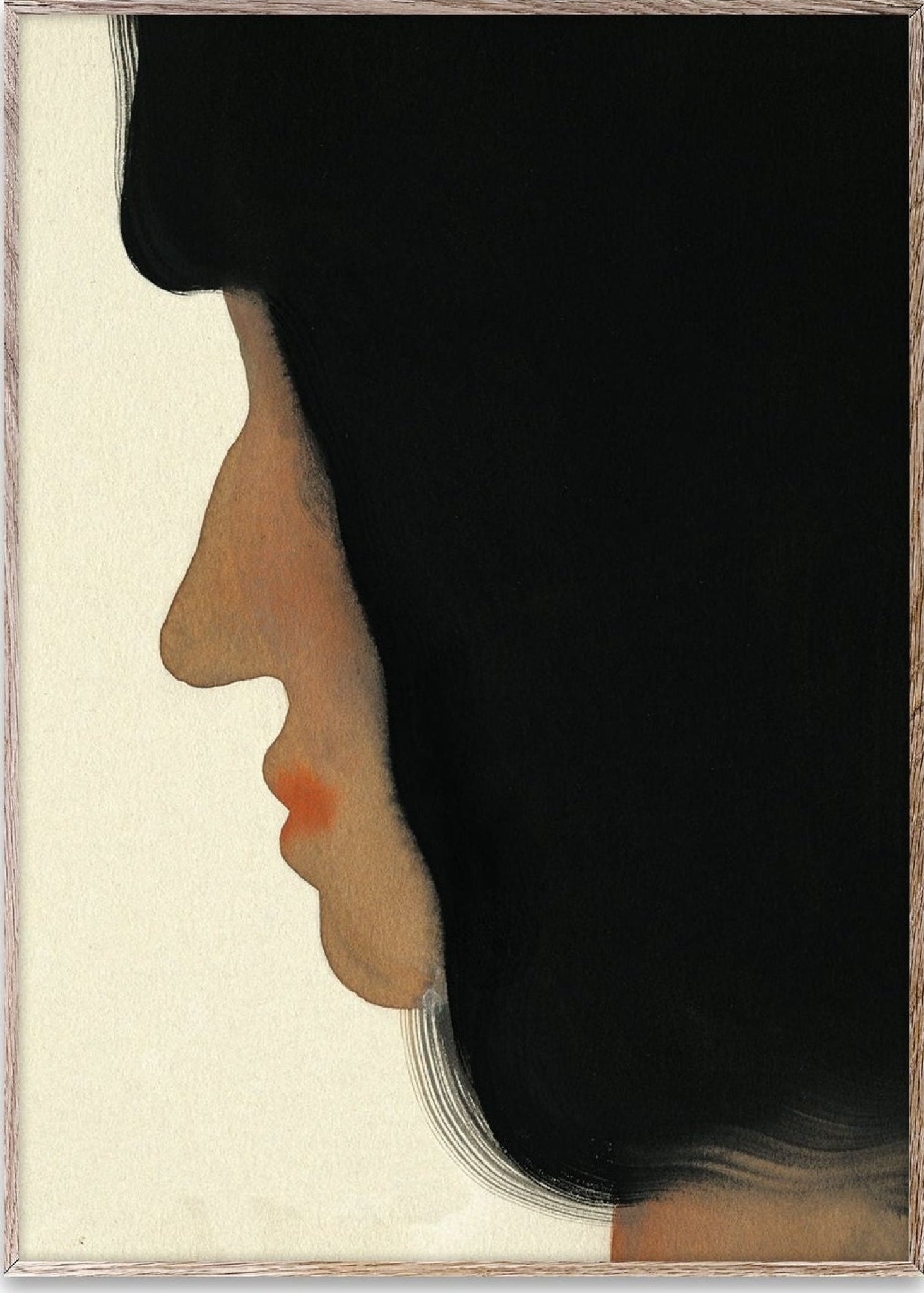 Paper Collective The Black Hair Poster, 30x40 Cm