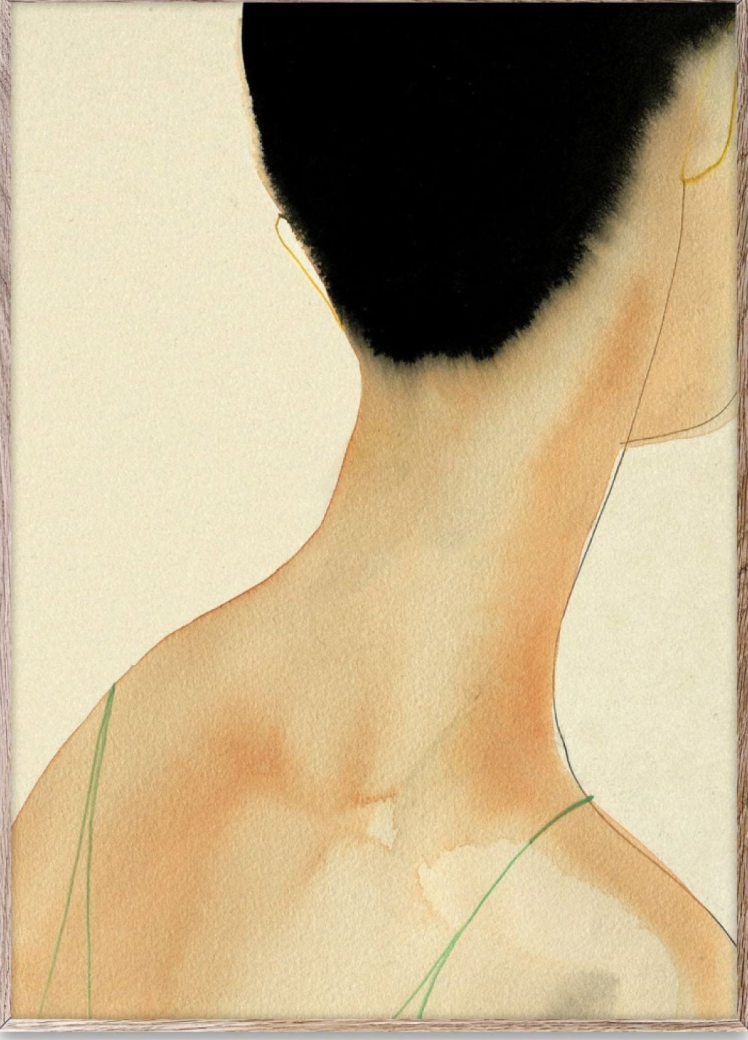 Paper Collective The Green Camisole Poster, 50x70 Cm