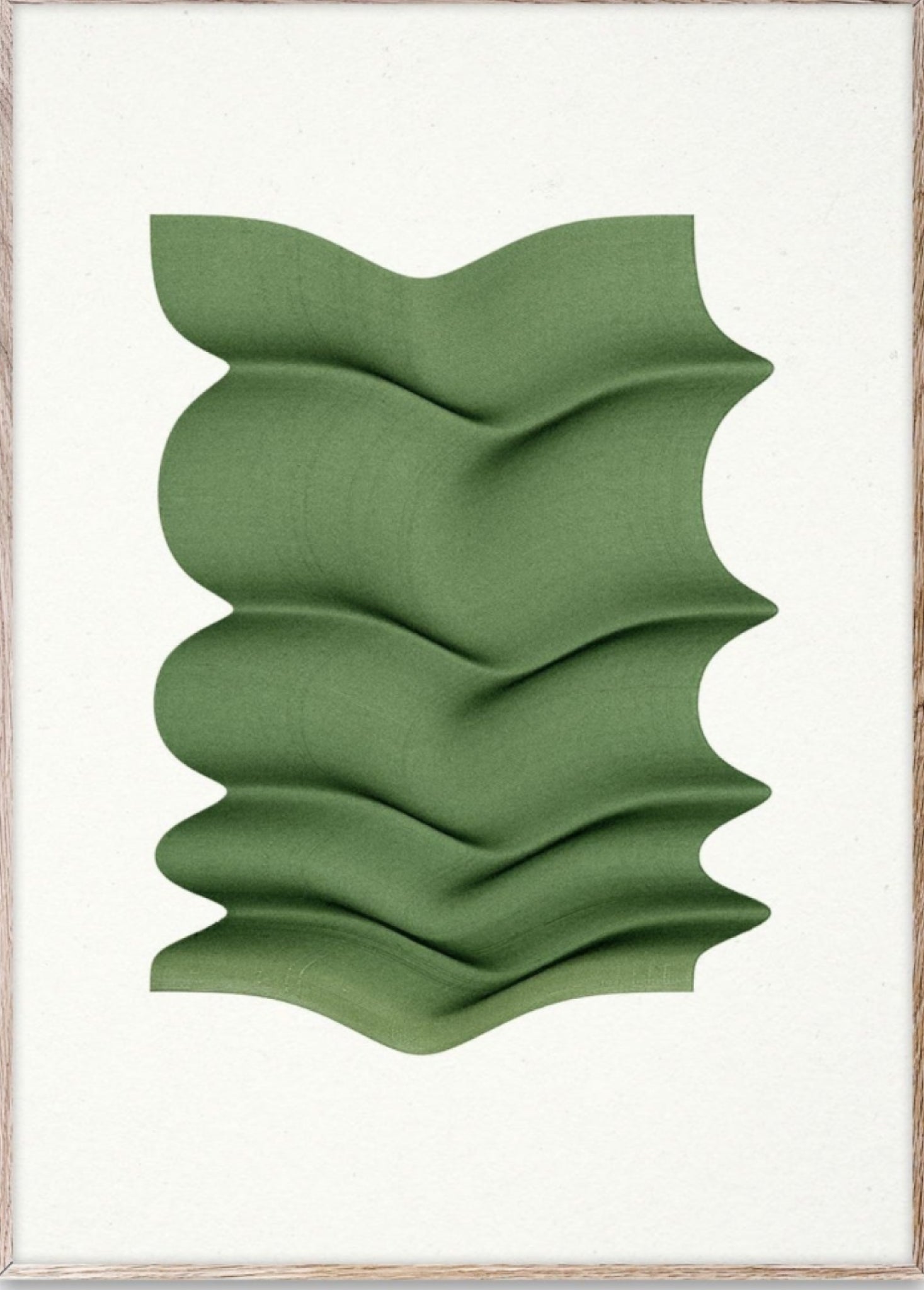 Paper Collective Green Fold Poster, 30x40 Cm