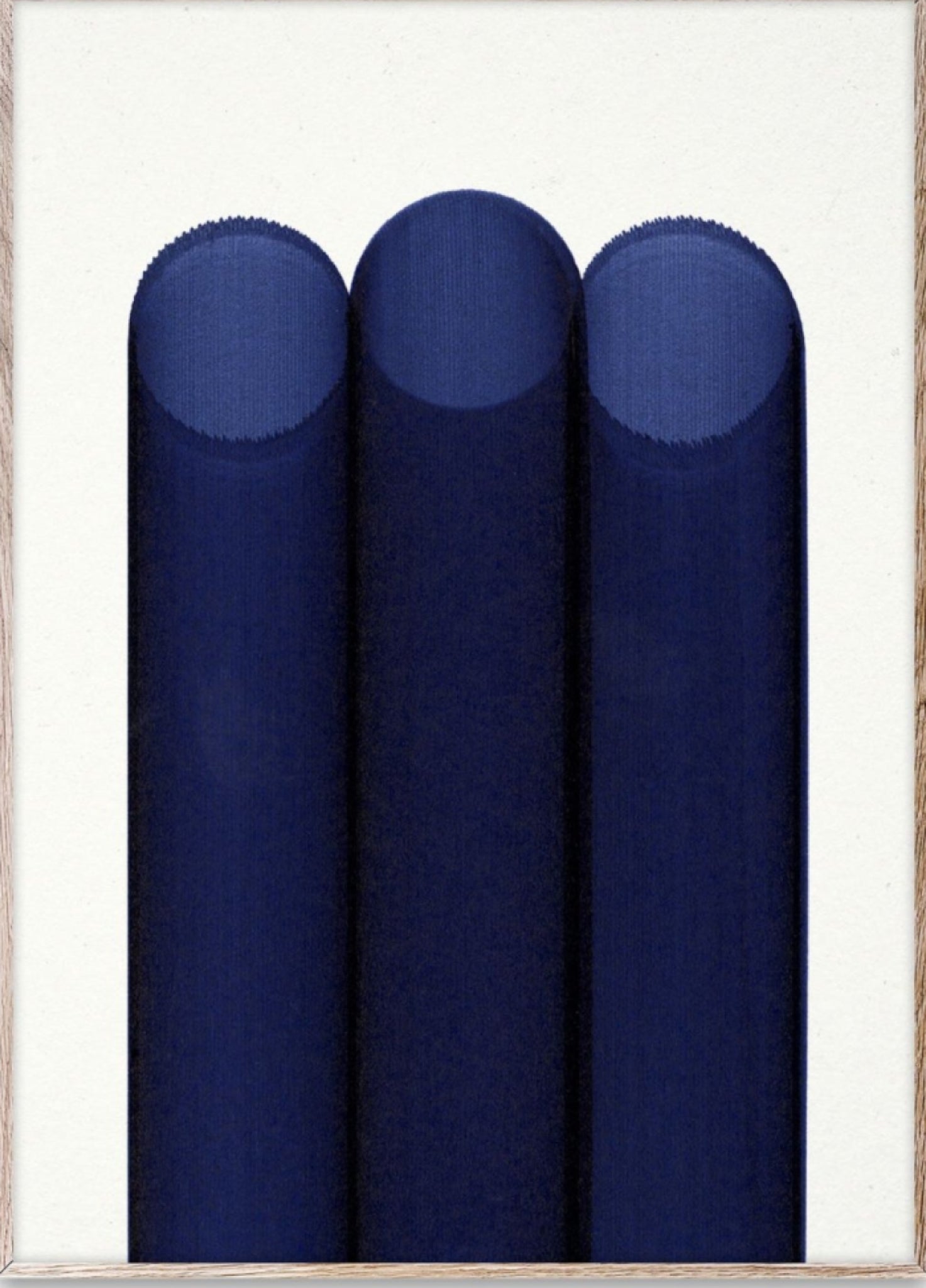 Paper Collective Blue Pipes Poster, 30x40 Cm