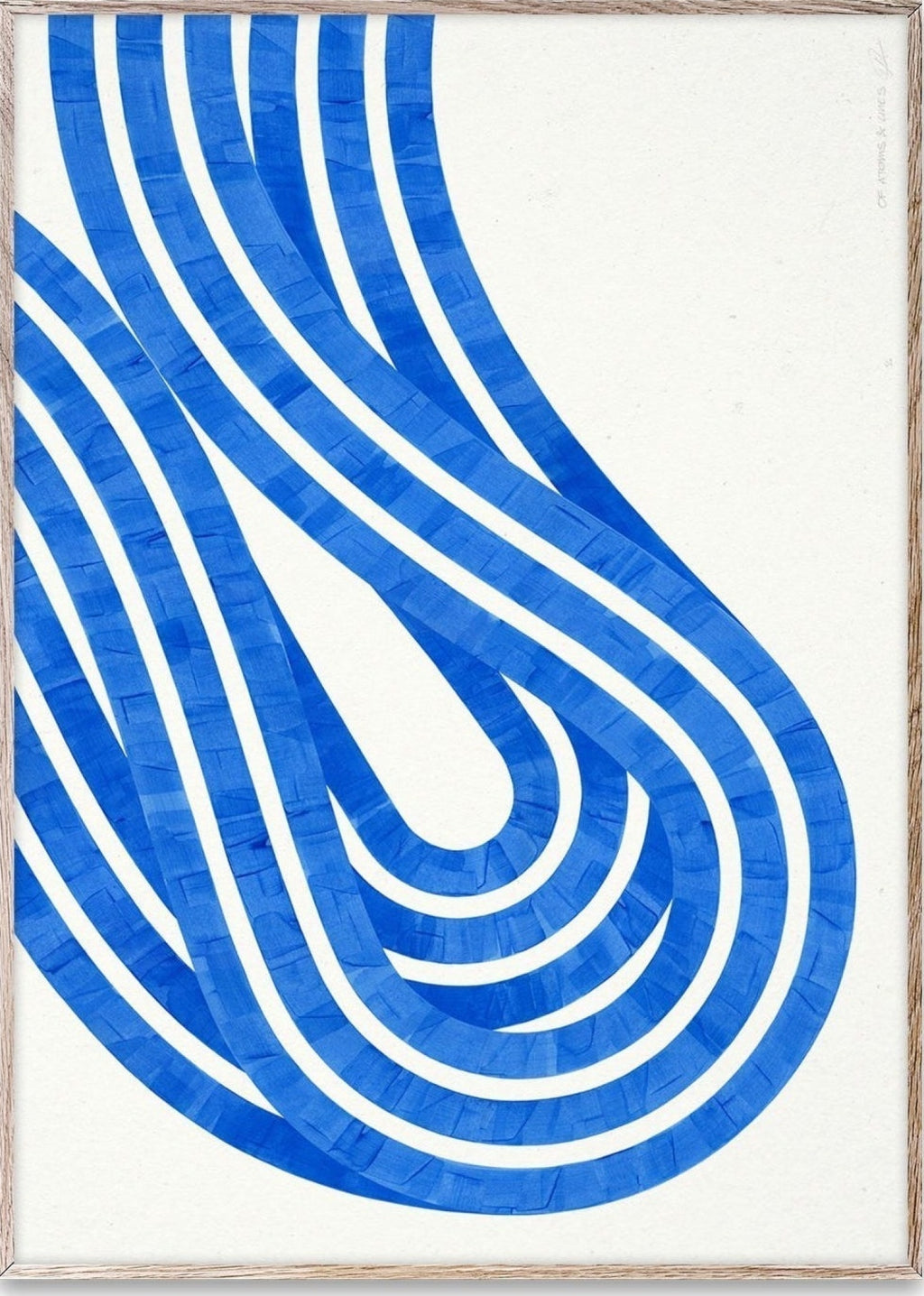 Paper Collective Entropy Blue 02 Poster, 50x70 Cm