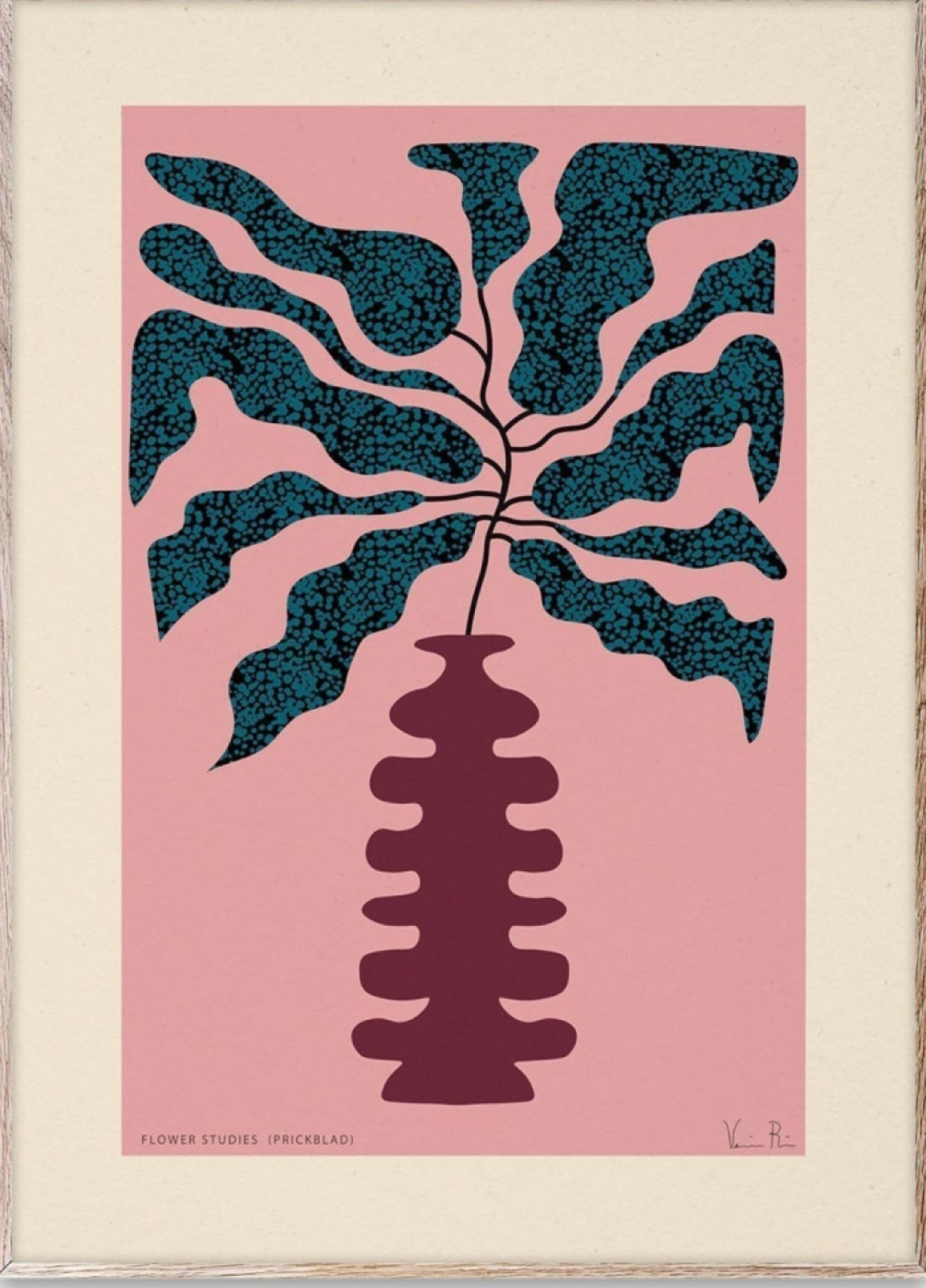 Paper Collective Flower Studies 01 (Prickblad) Poster, 30x40 Cm