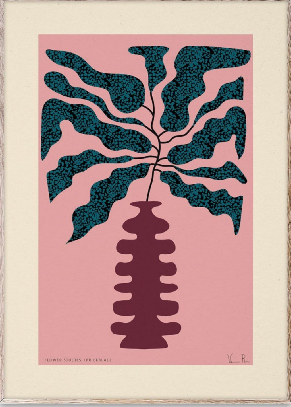 Paper Collective Flower Studies 01 (Prickblad) Poster, 50x70 Cm