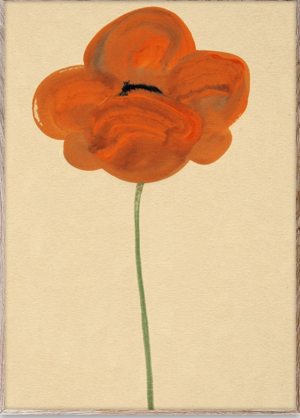 Paper Collective Orange Vallmo Poster, 50x70 Cm