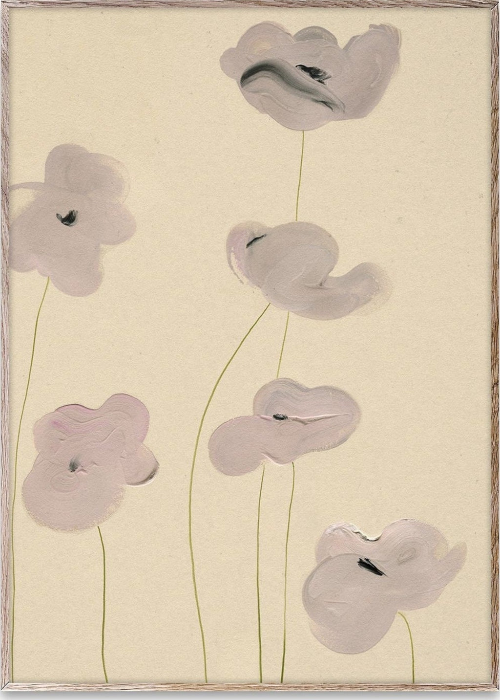 Paper Collective White Vallmo Poster, 30x40 Cm