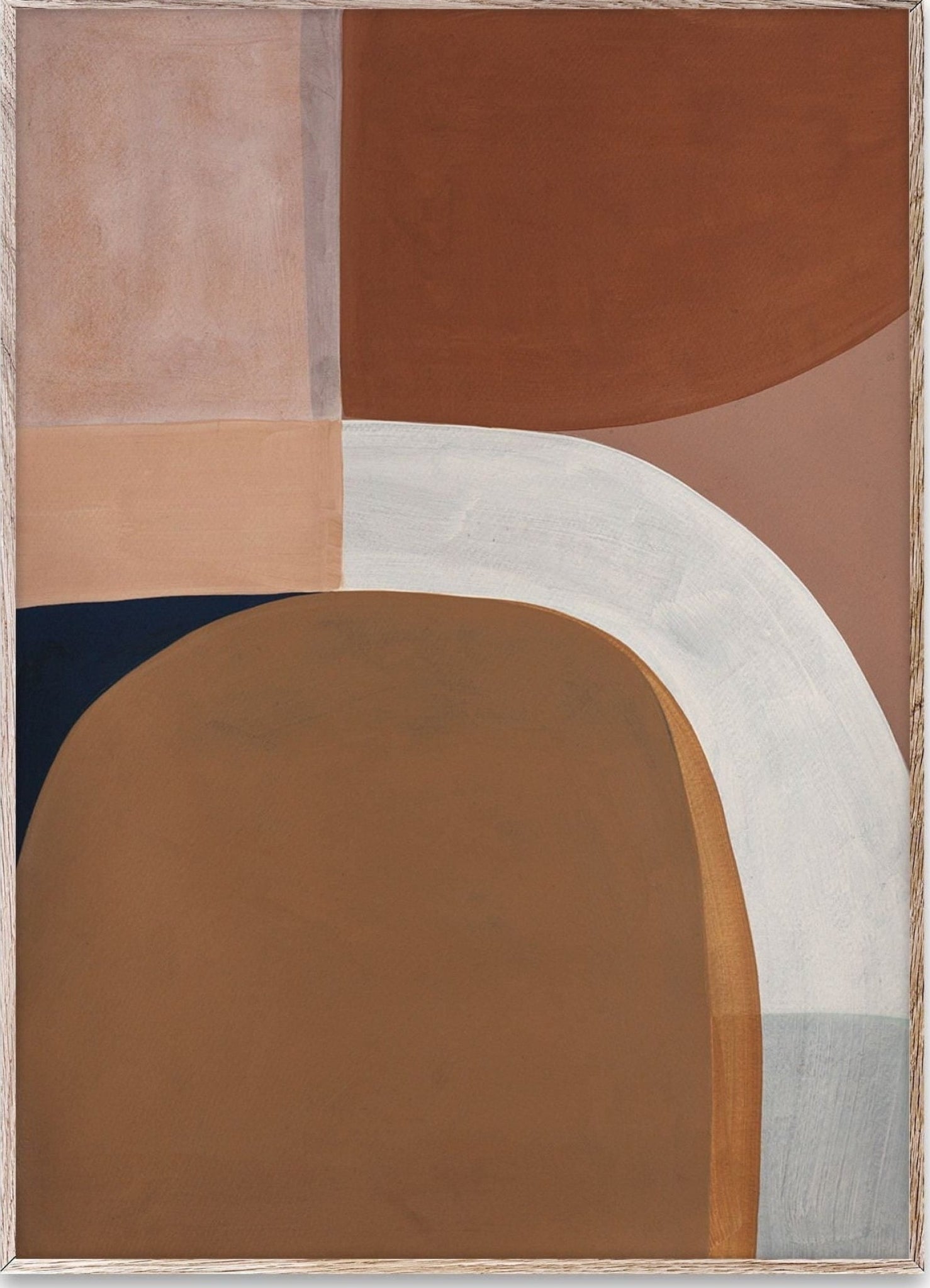 Paper Collective Painted Shapes 01 Poster, 30 X40 Cm