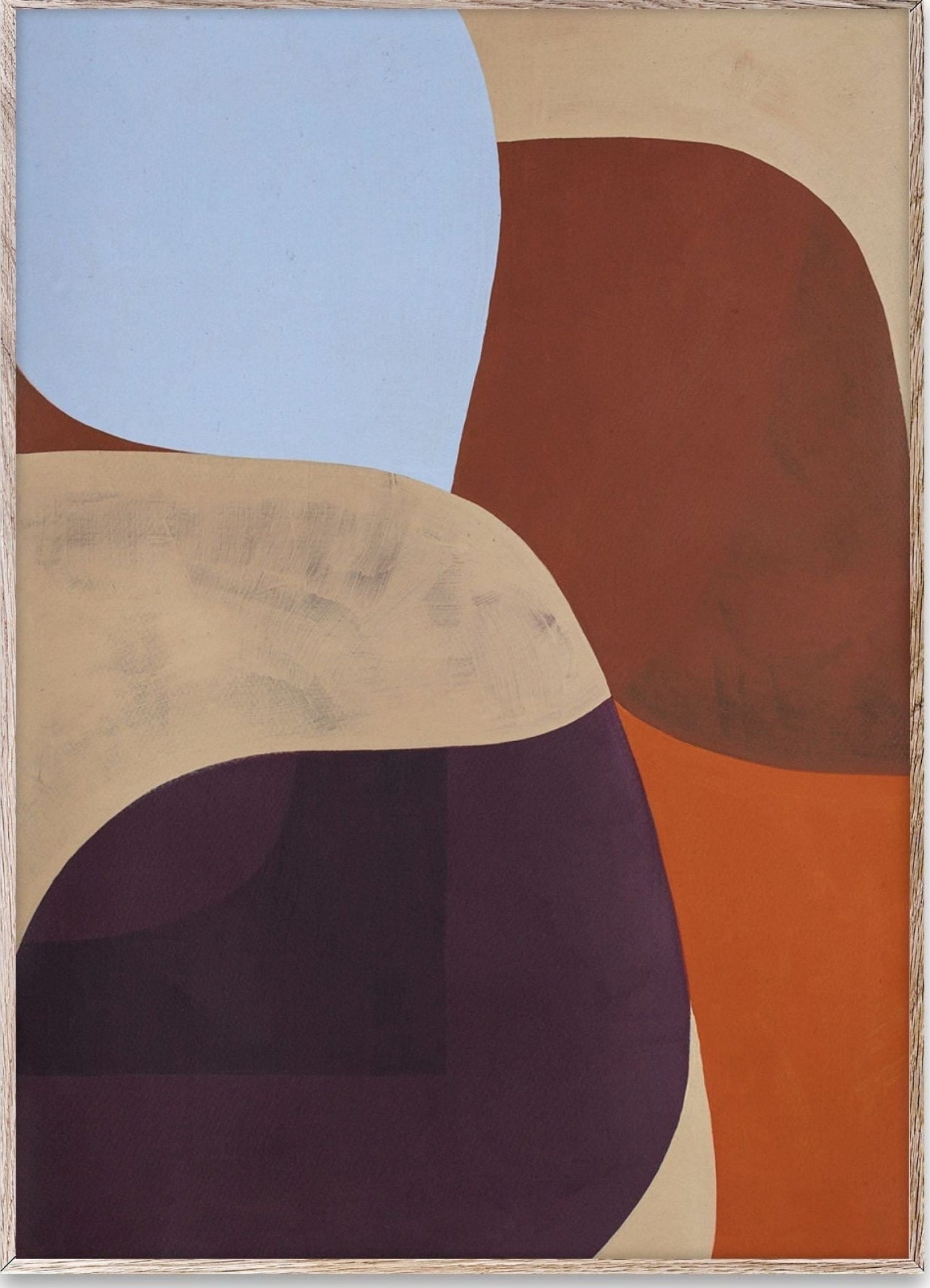 Paper Collective Painted Shapes 02 Poster, 50 X70 Cm