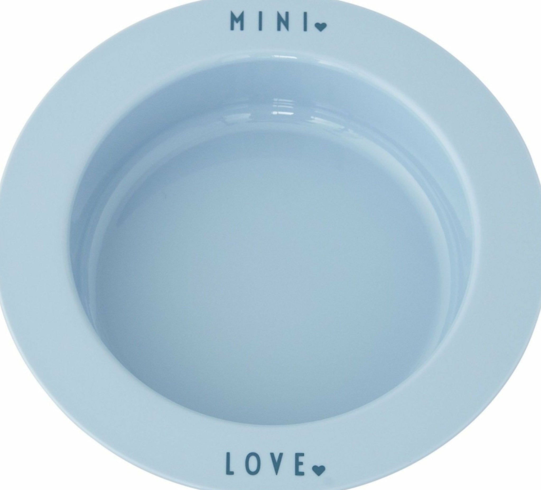 Design Letters Mini Favorite Plate Deep, Light Blue