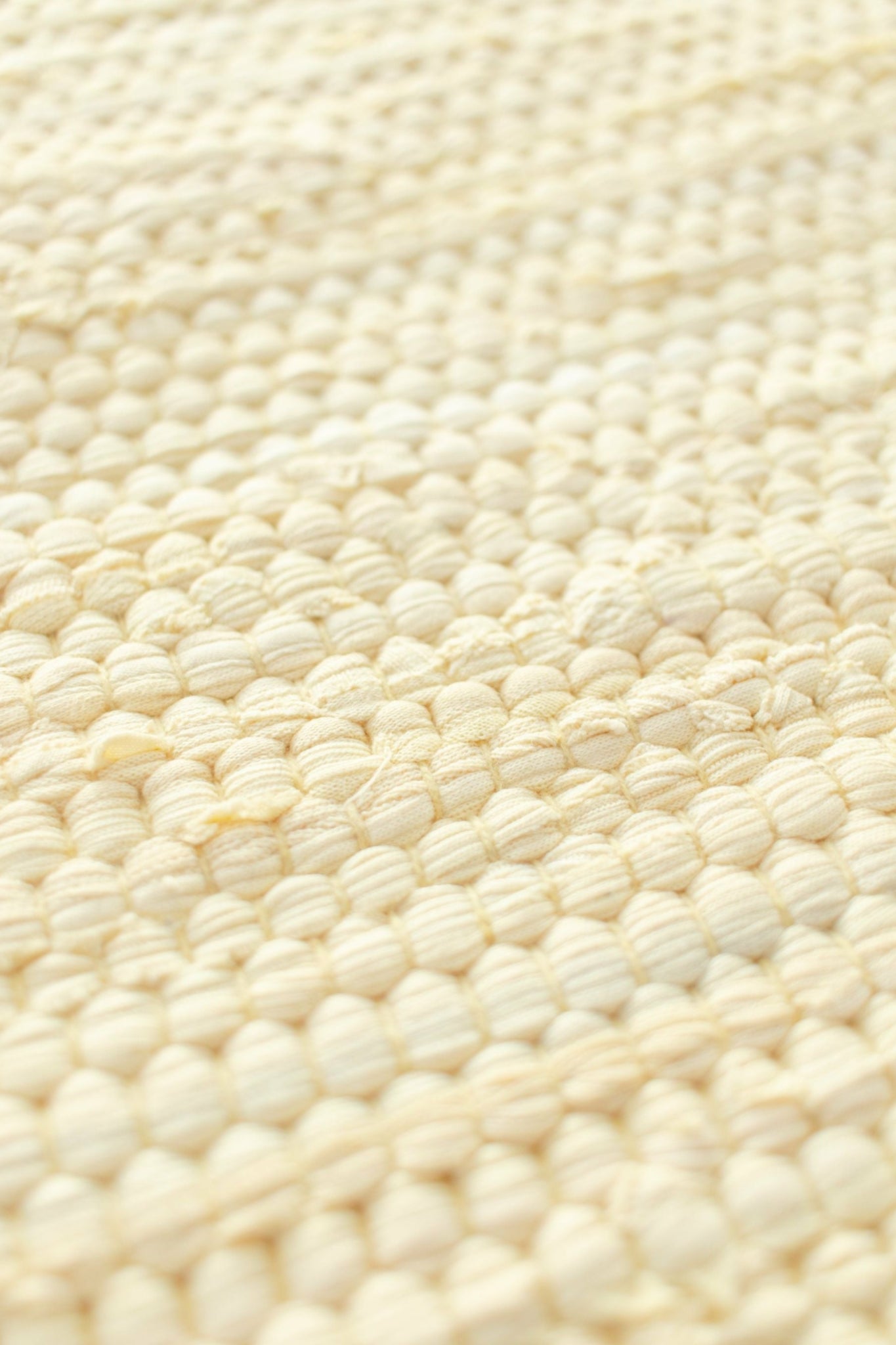 Rug Solid Cotton Rug 90x60 Cm, Lemon