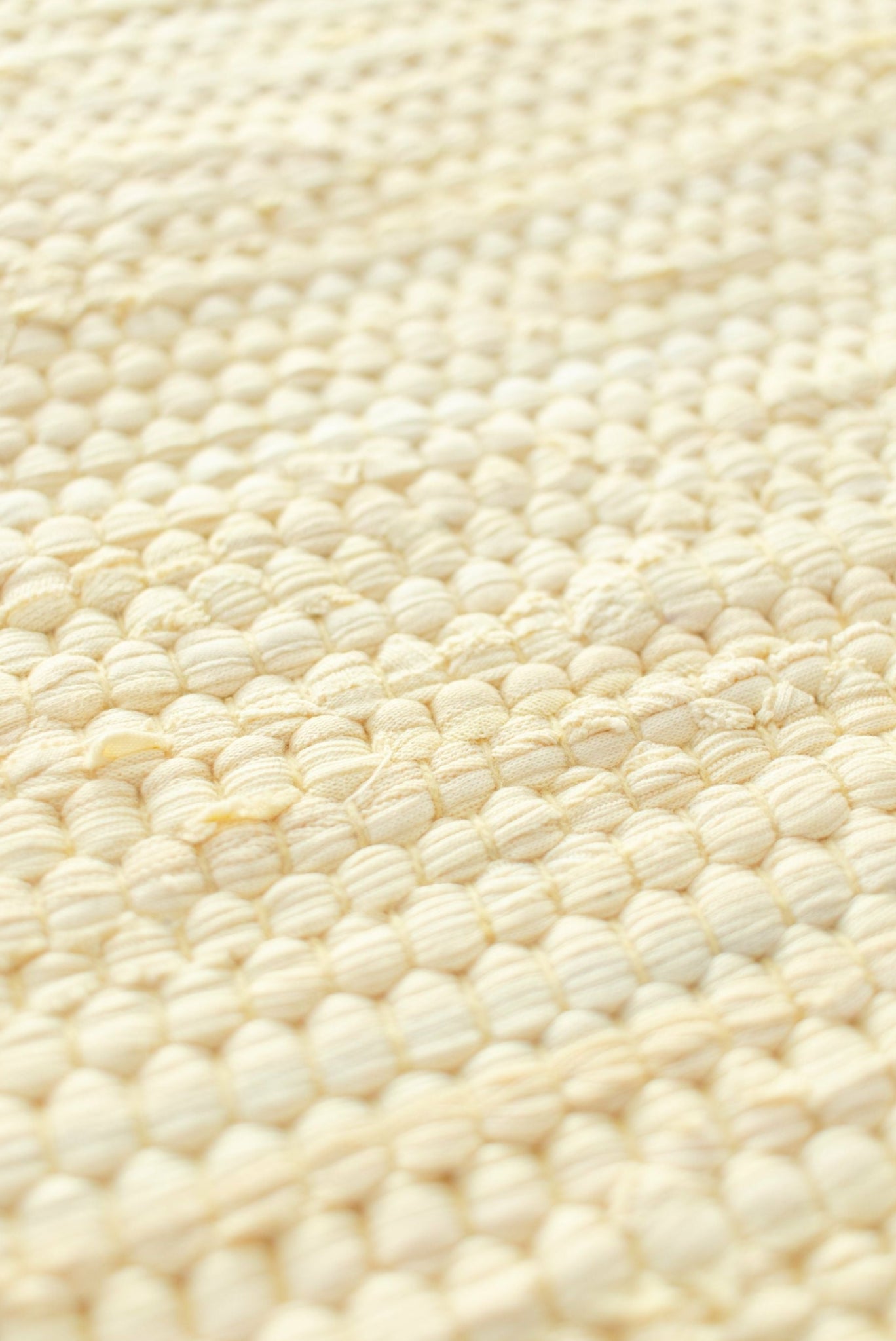 Rug Solid Cotton Rug 90x60 Cm, Lemon