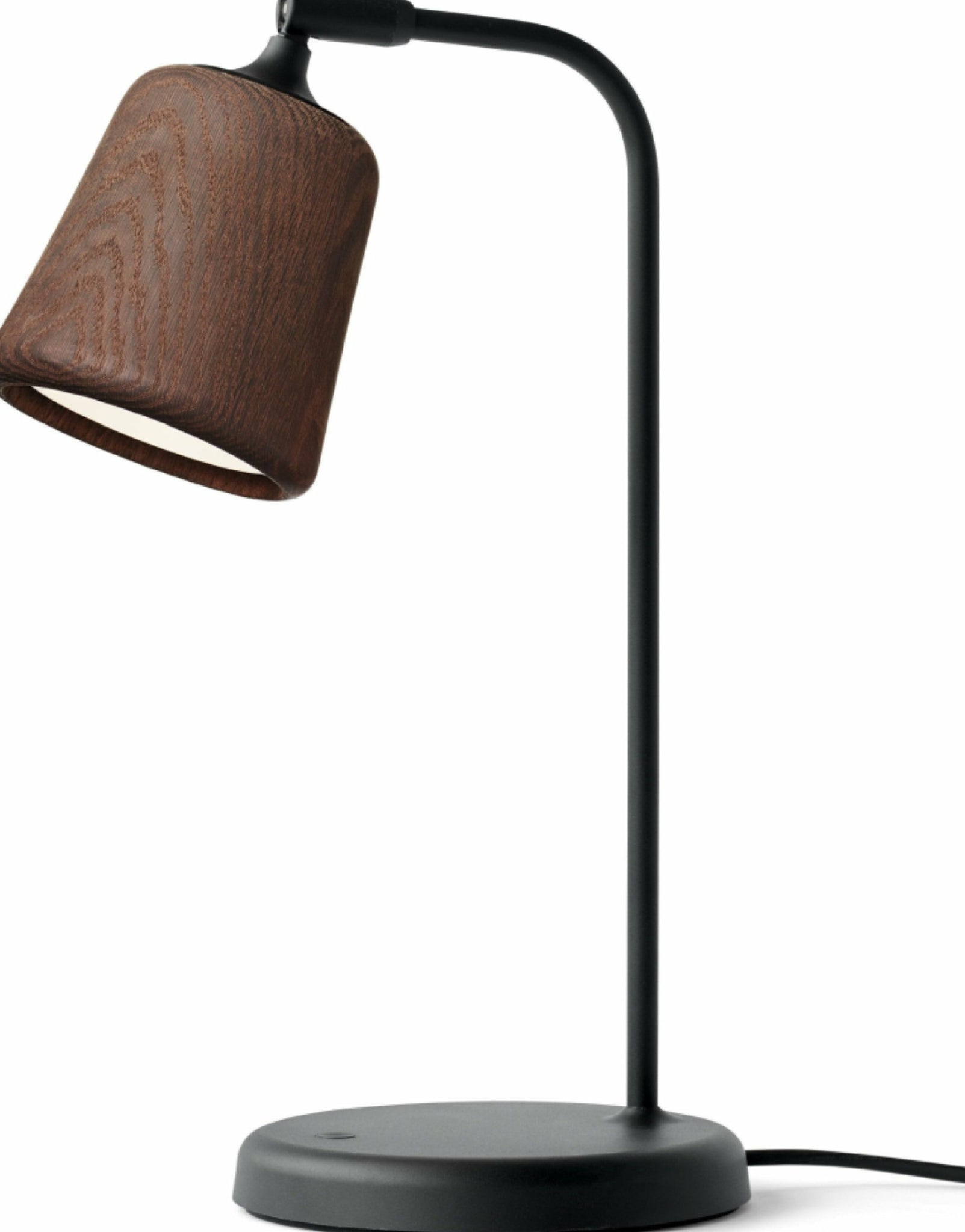 New Works Material Table Lamp, Smoked Oak