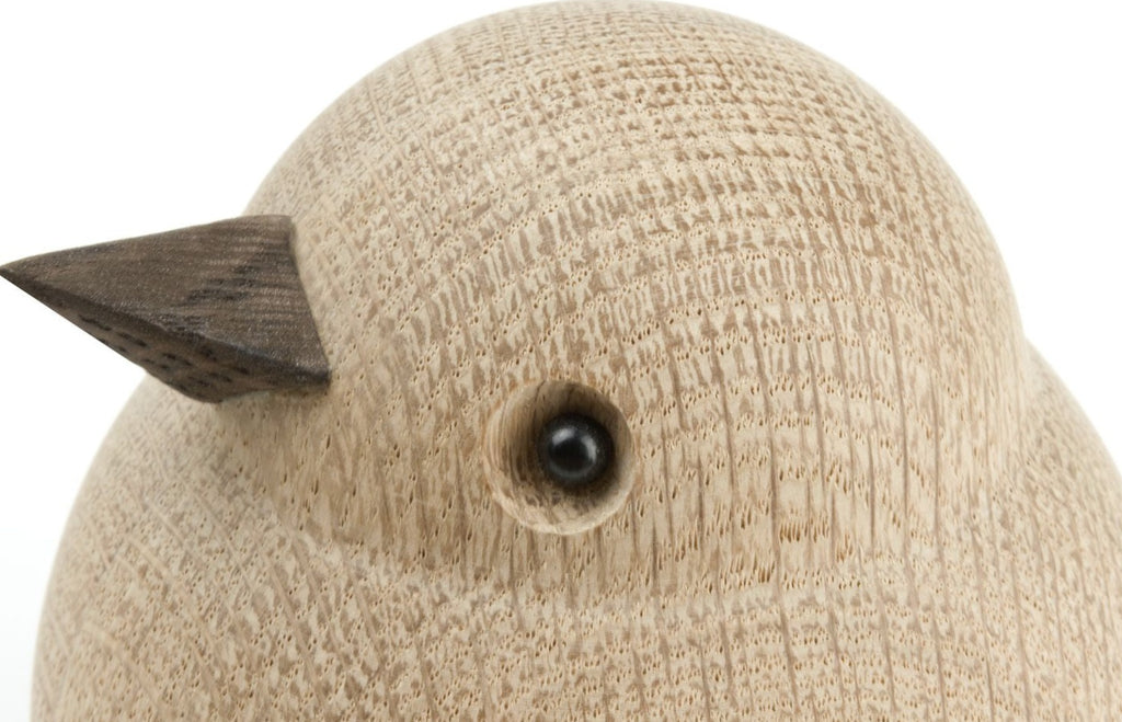 Novoform Design Mama Sparrow Decorative Figure, Natural Oak