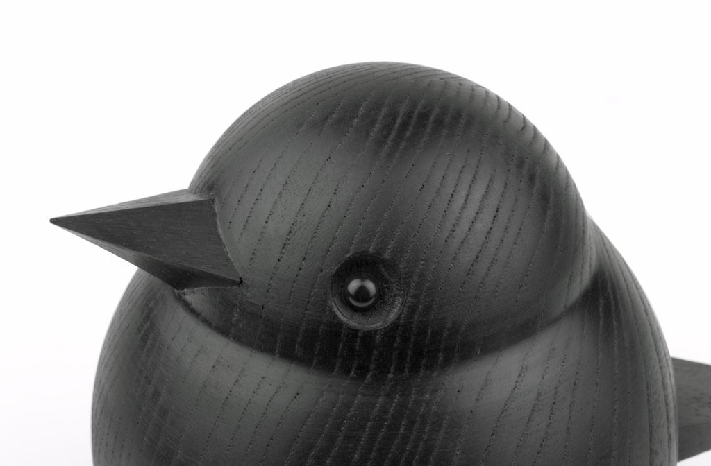 Novoform Design Baby Sparrow Decorative Figure, Black Stained Oak