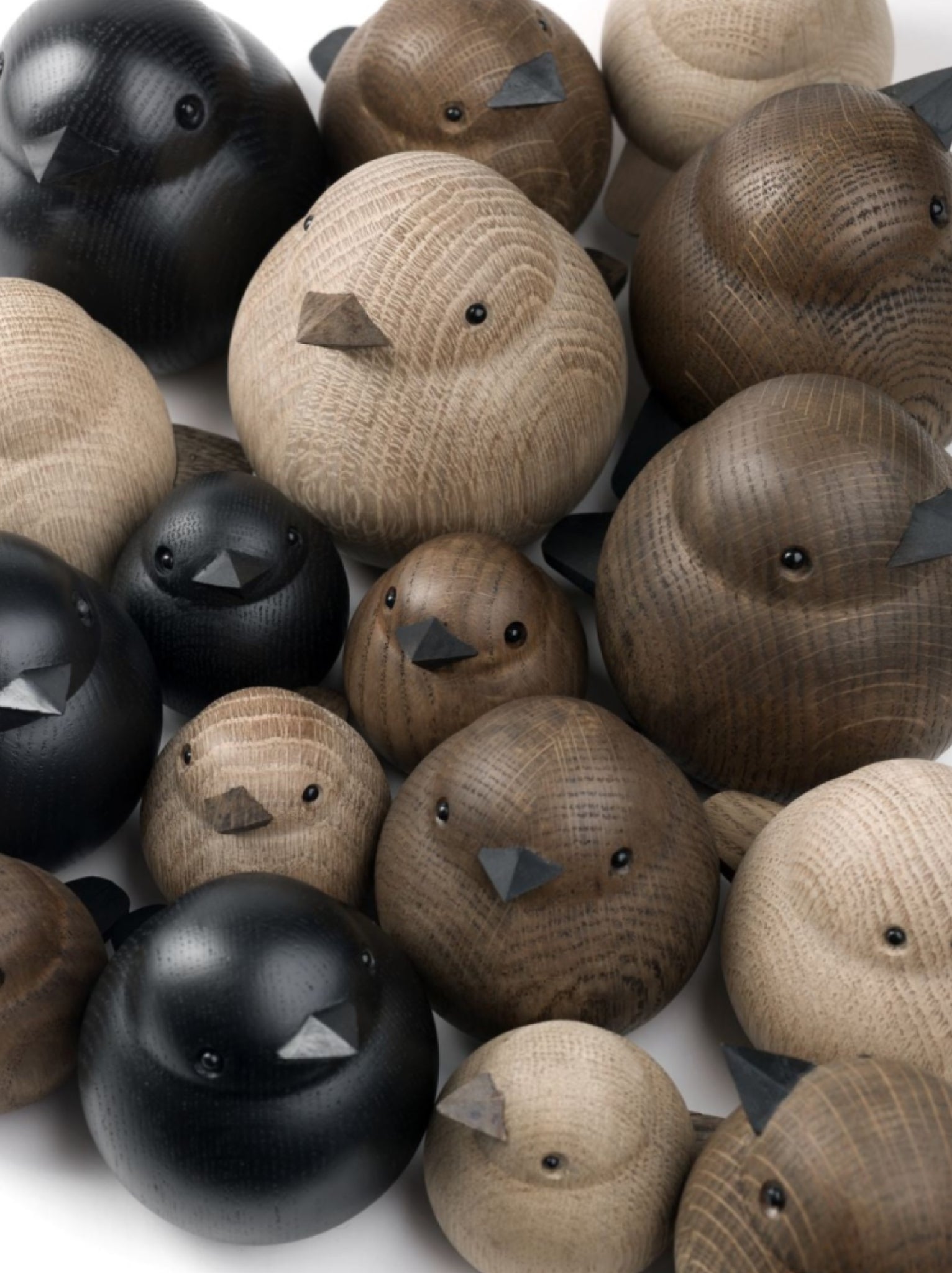 Novoform Design Mama Sparrow Decorative Figure, Dark Stained Oak