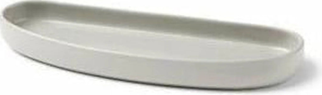 Gejst Galet 24cm Ceramic Bowl - Grey Matte Exterior, Glazed Interior