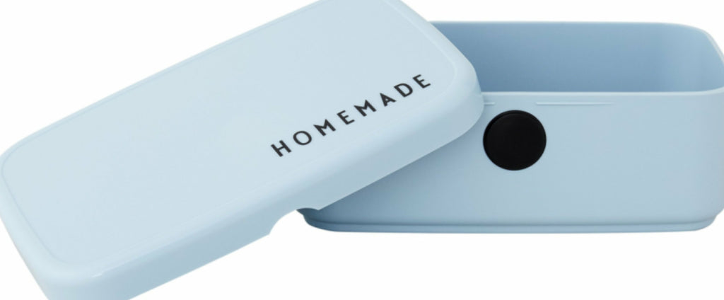 Design Letters Food and Lunch Box, Light Blue