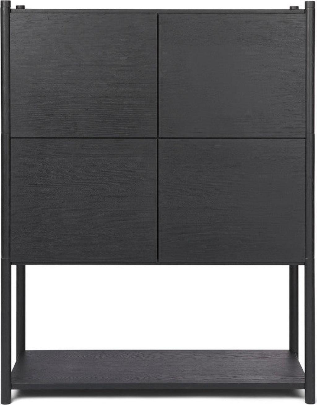 Gejst Sceene Shelf E 93cm Black Oak Bookcase — Modular Wall Shelf