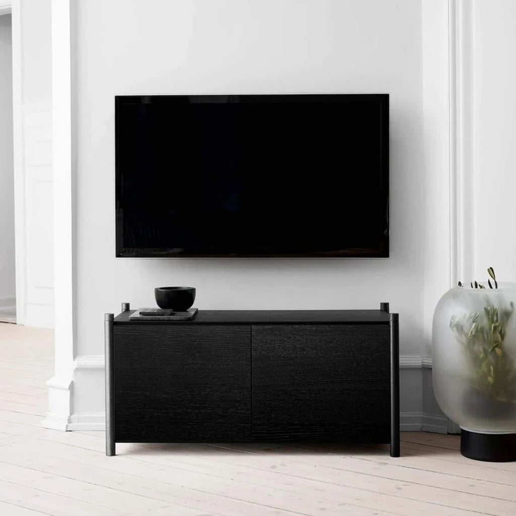 Gejst Sceene Bookcase G Black Oak — Modular Shelf System 45×93×39 cm